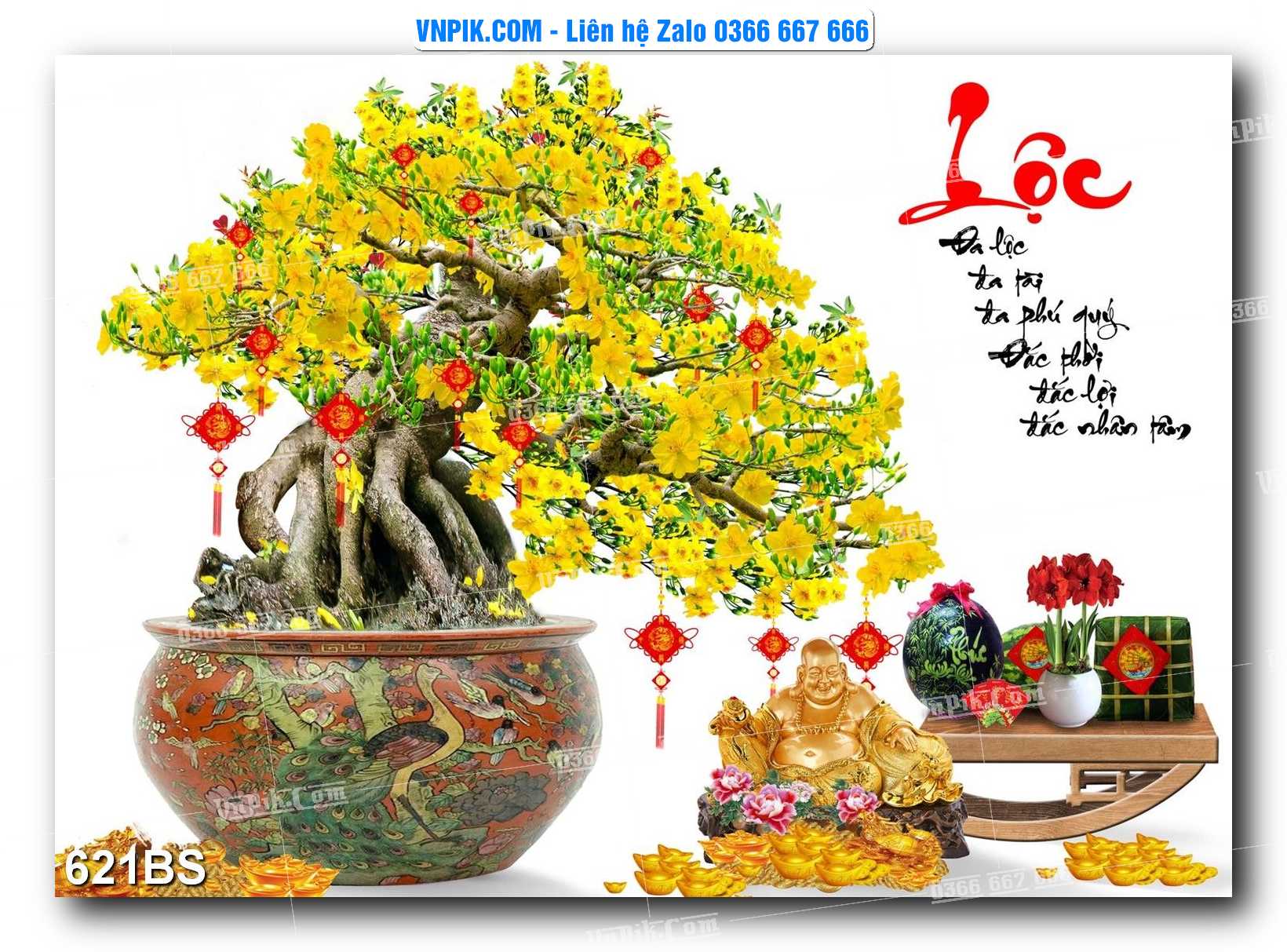 File PSD Tranh Bon Sai Cây Cảnh Trang Trí Siêu Đẹp Mã File 621BS