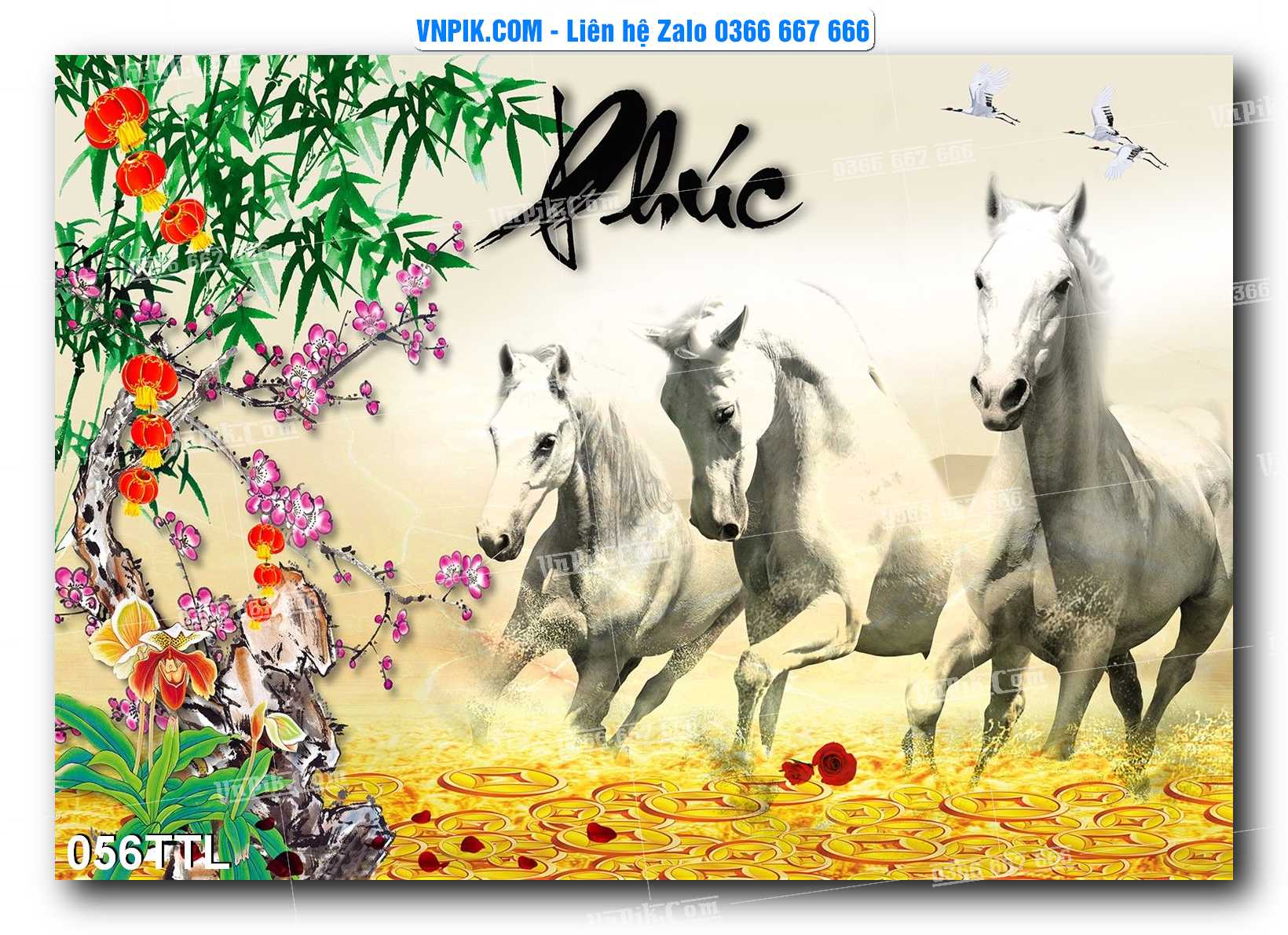 File PSD Vector Tranh Tài Lộc Mẫu Số 056TTL