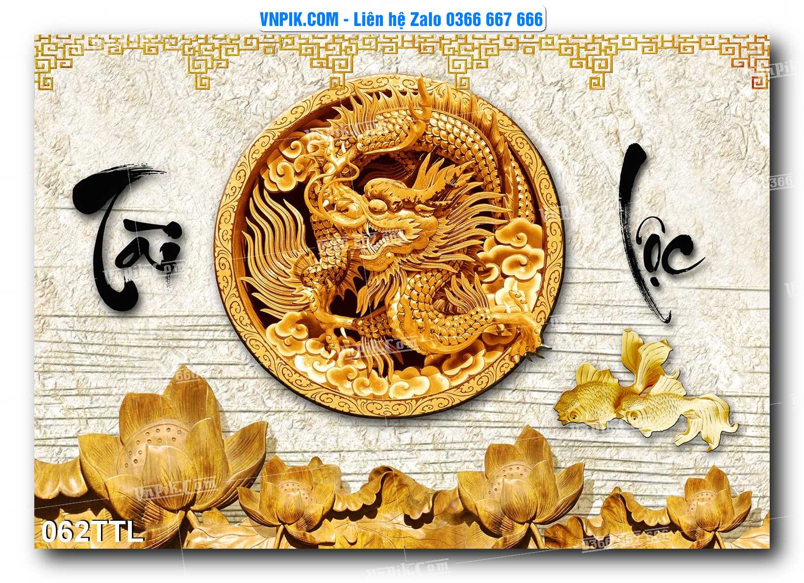 File PSD Vector Tranh Tài Lộc Mẫu Số 062TTL