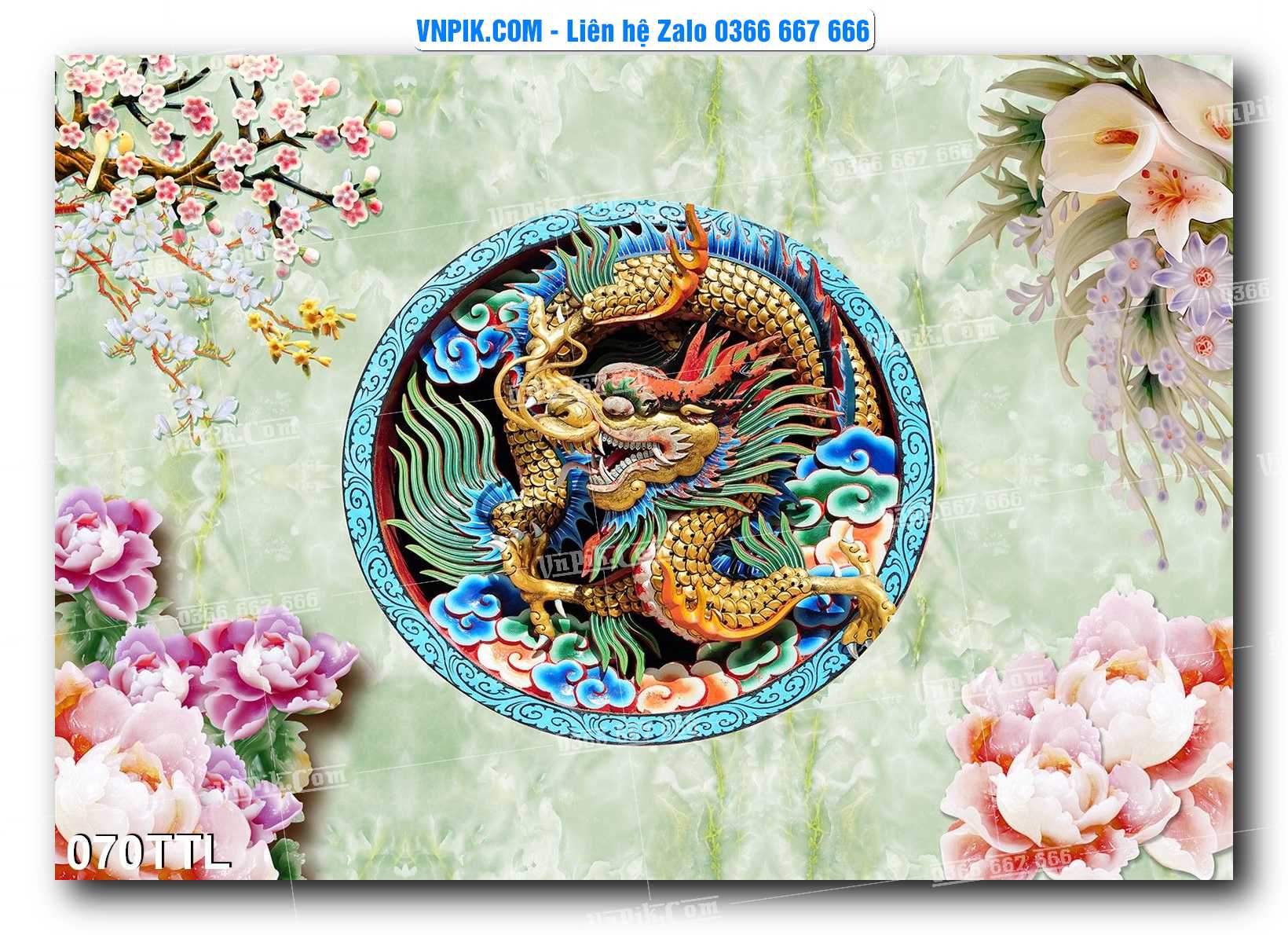 File PSD Vector Tranh Tài Lộc Mẫu Số 070TTL