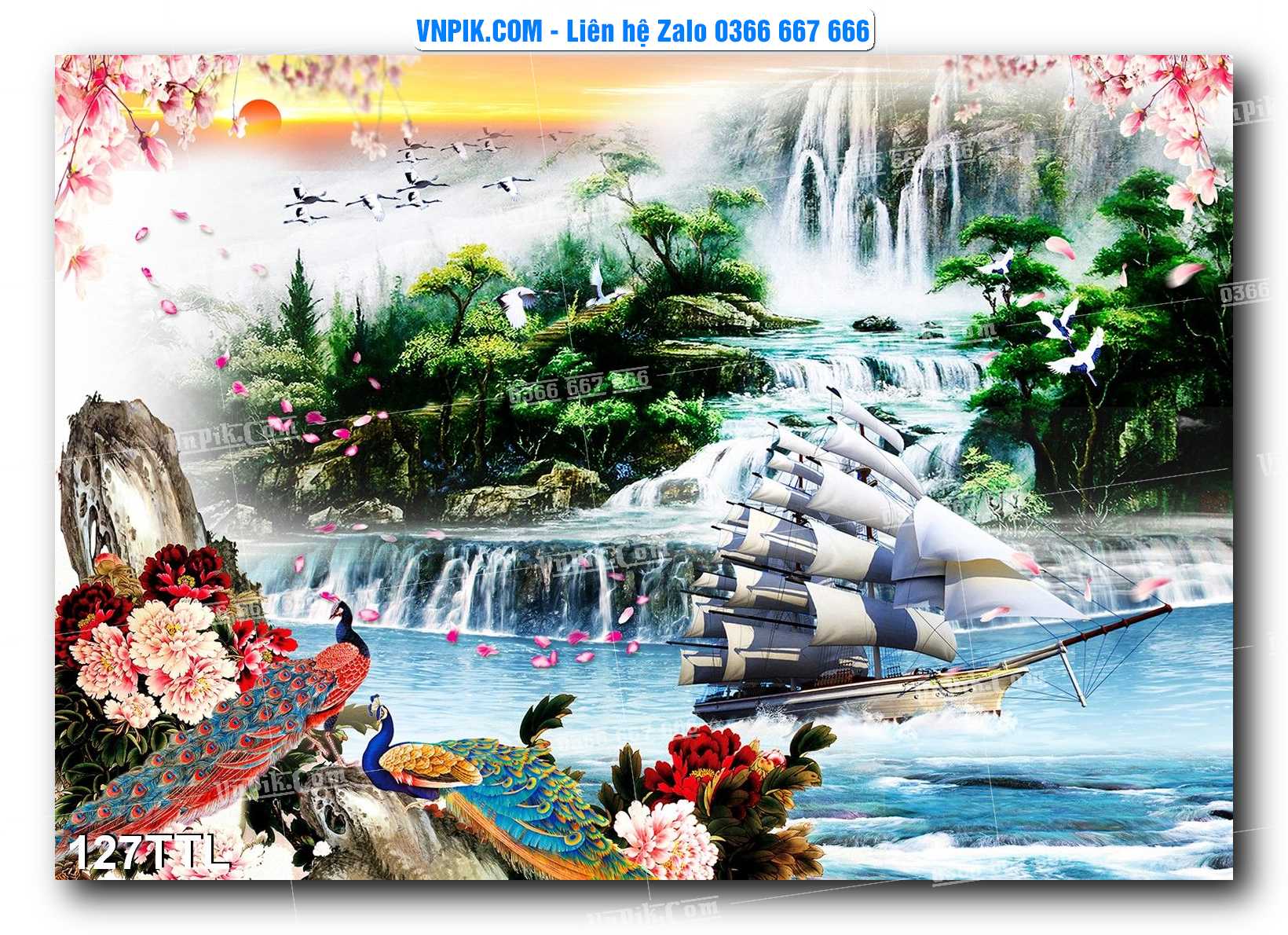File PSD Vector Tranh Tài Lộc Mẫu Số 127TTL