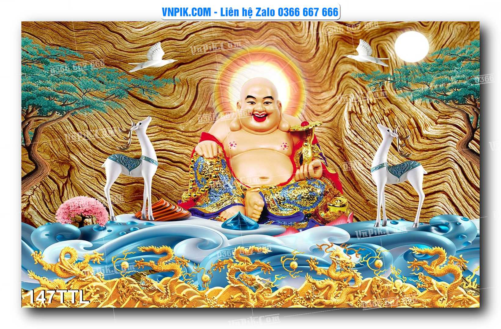 File PSD Vector Tranh Tài Lộc Mẫu Số 147TTL