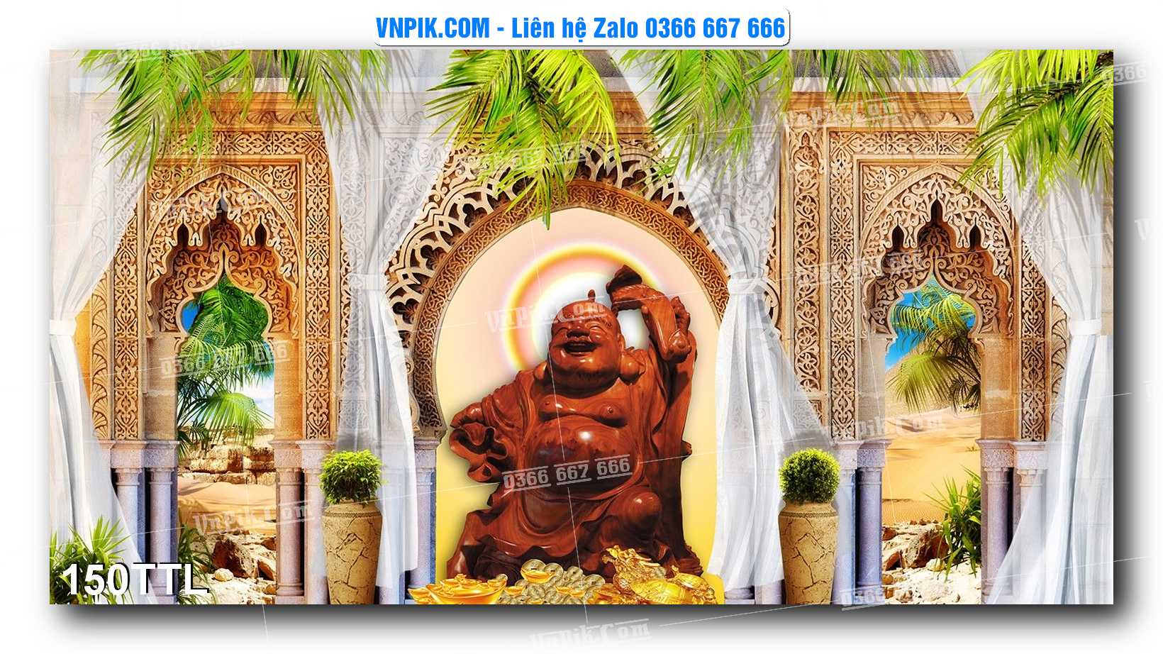 File PSD Vector Tranh Tài Lộc Mẫu Số 150TTL