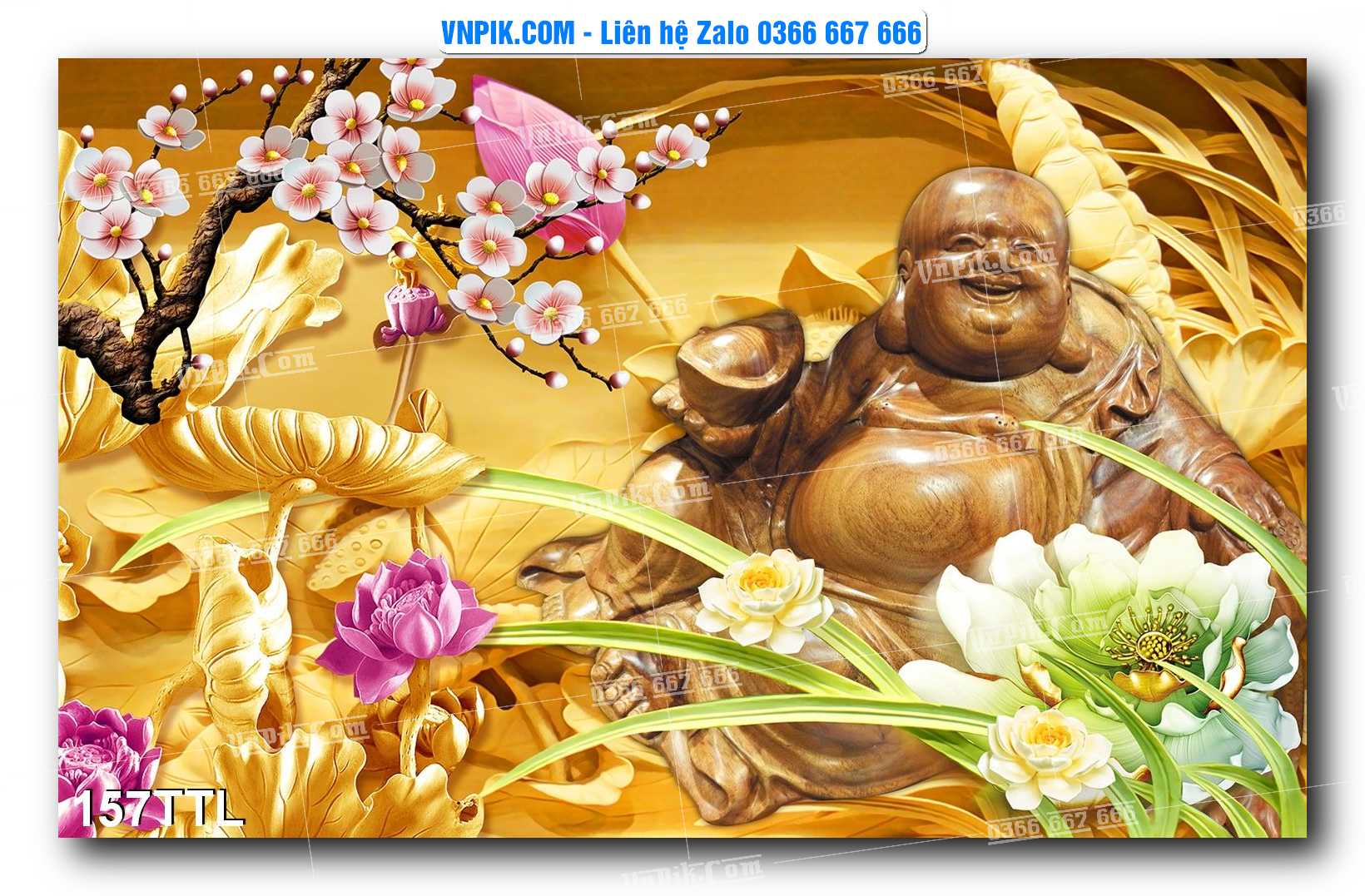 File PSD Vector Tranh Tài Lộc Mẫu Số 157TTL