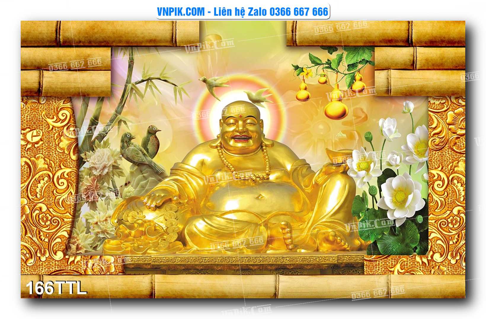 File PSD Vector Tranh Tài Lộc Mẫu Số 166TTL
