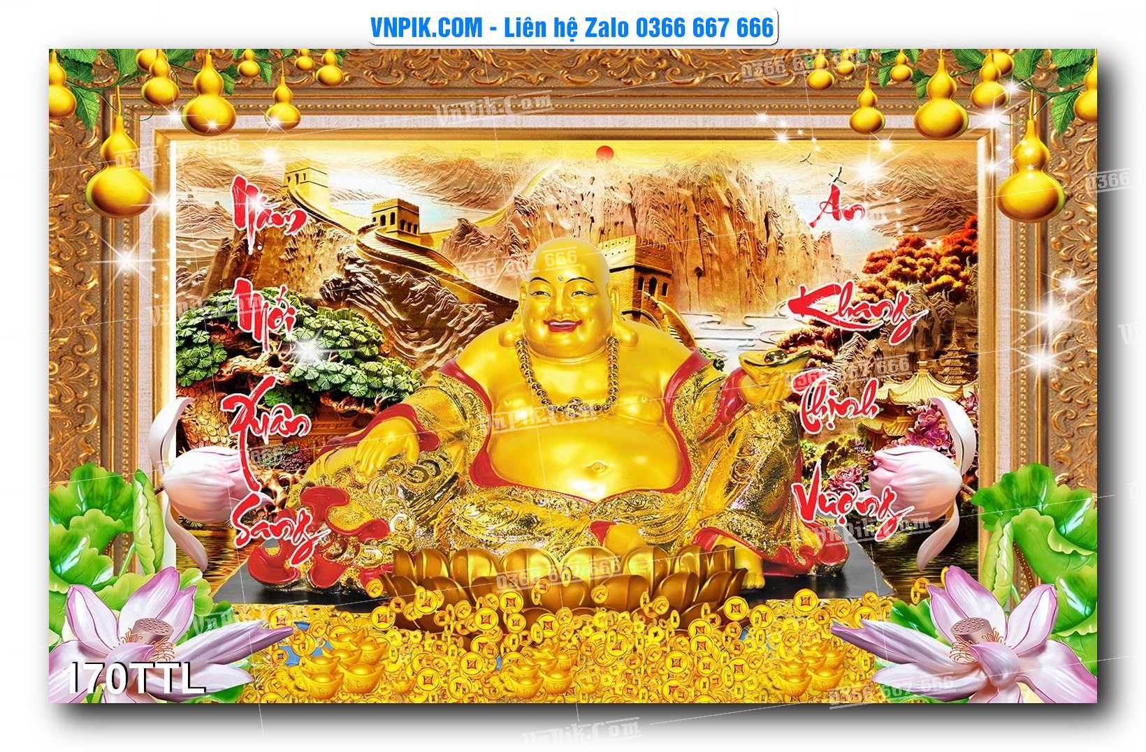 File PSD Vector Tranh Tài Lộc Mẫu Số 170TTL