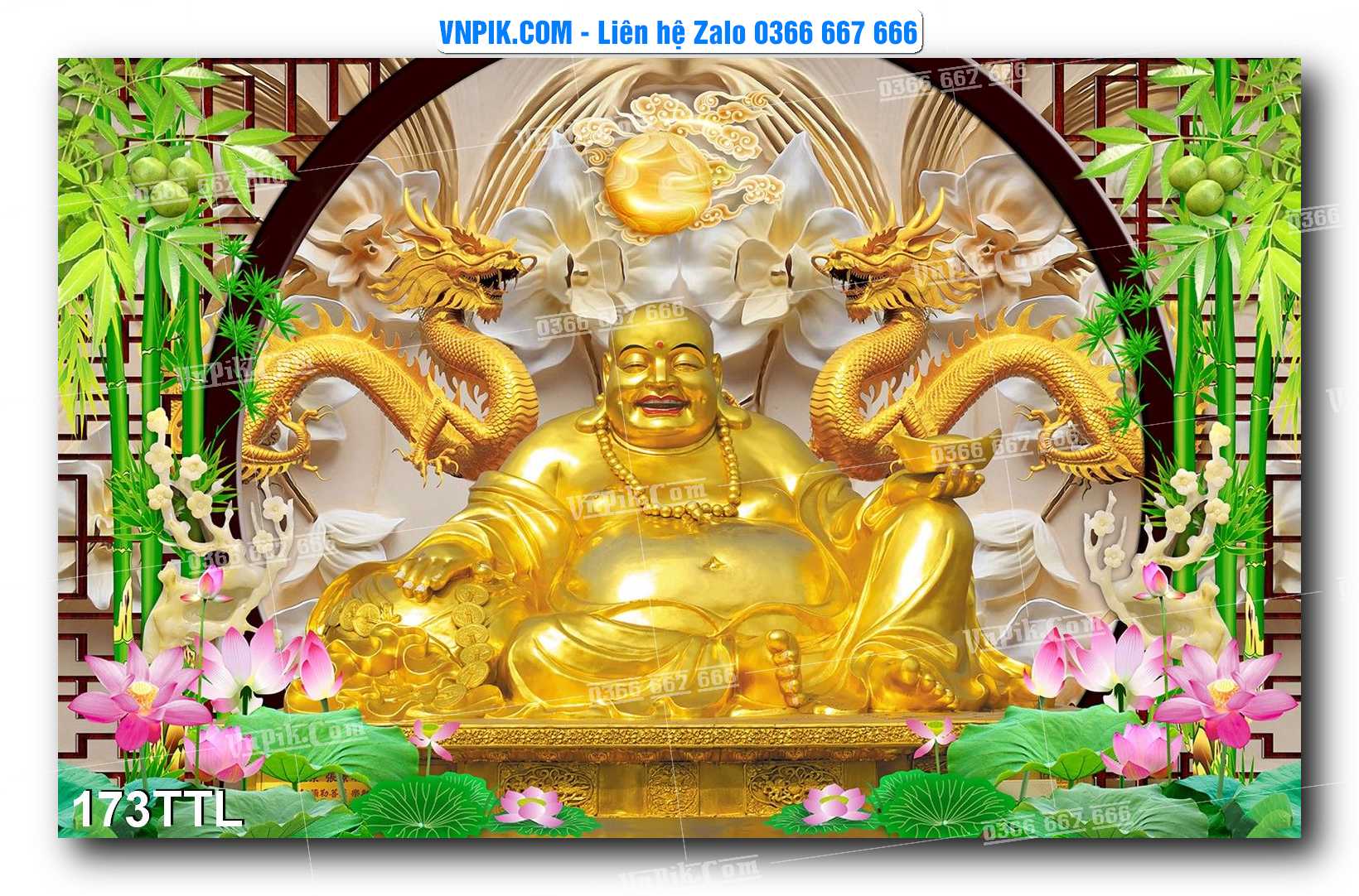 File PSD Vector Tranh Tài Lộc Mẫu Số 173TTL