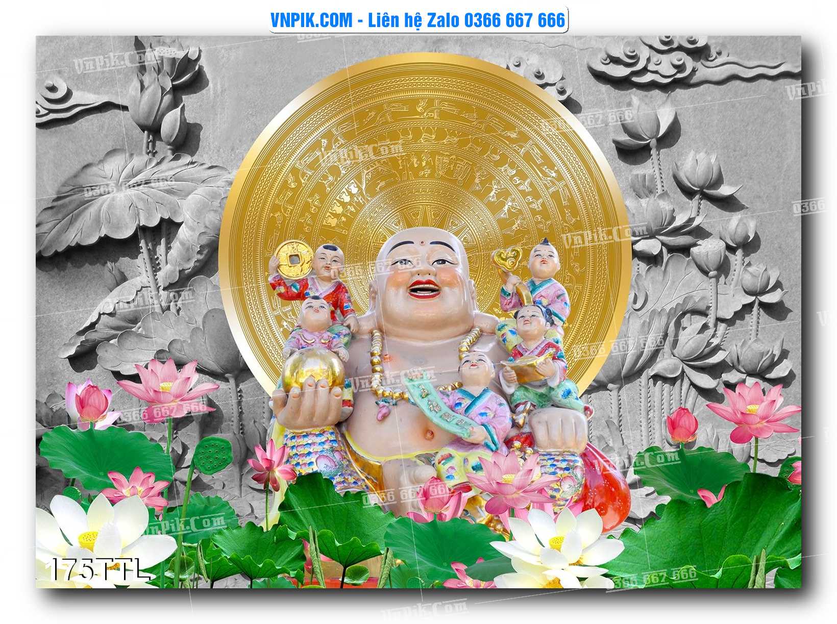 File PSD Vector Tranh Tài Lộc Mẫu Số 175TTL