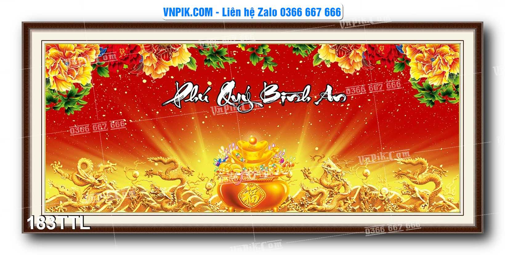 File PSD Vector Tranh Tài Lộc Mẫu Số 183TTL