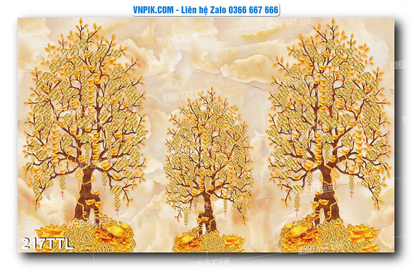 File PSD Vector Tranh Tài Lộc Mẫu Số 217TTL