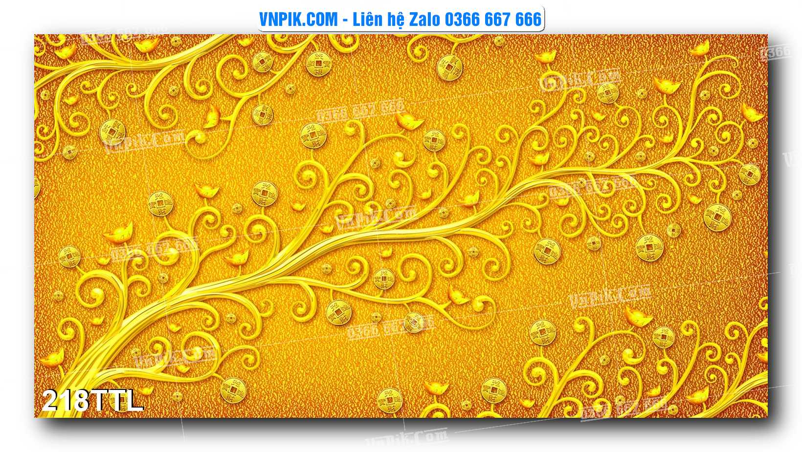 File PSD Vector Tranh Tài Lộc Mẫu Số 218TTL