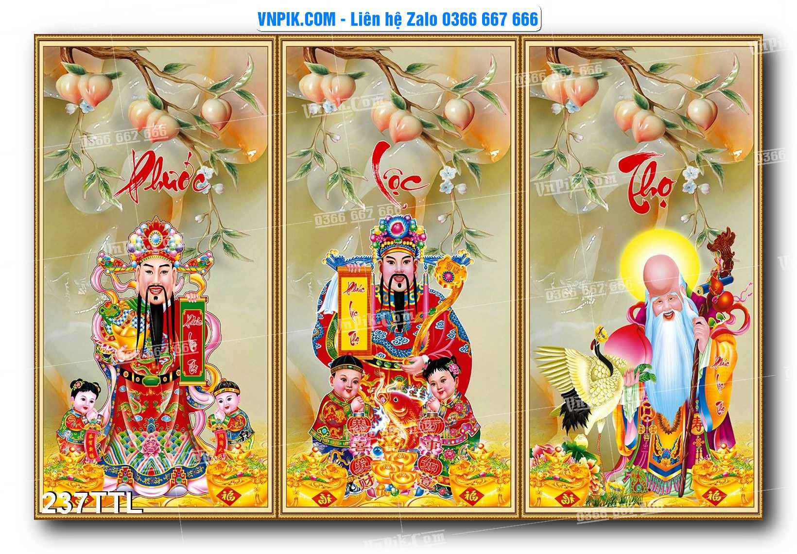 File PSD Vector Tranh Tài Lộc Mẫu Số 237TTL