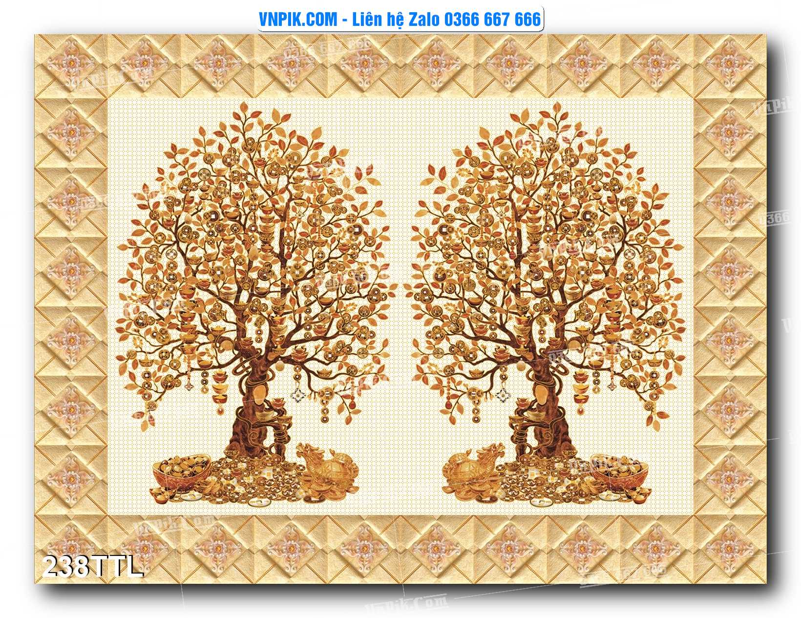 File PSD Vector Tranh Tài Lộc Mẫu Số 238TTL
