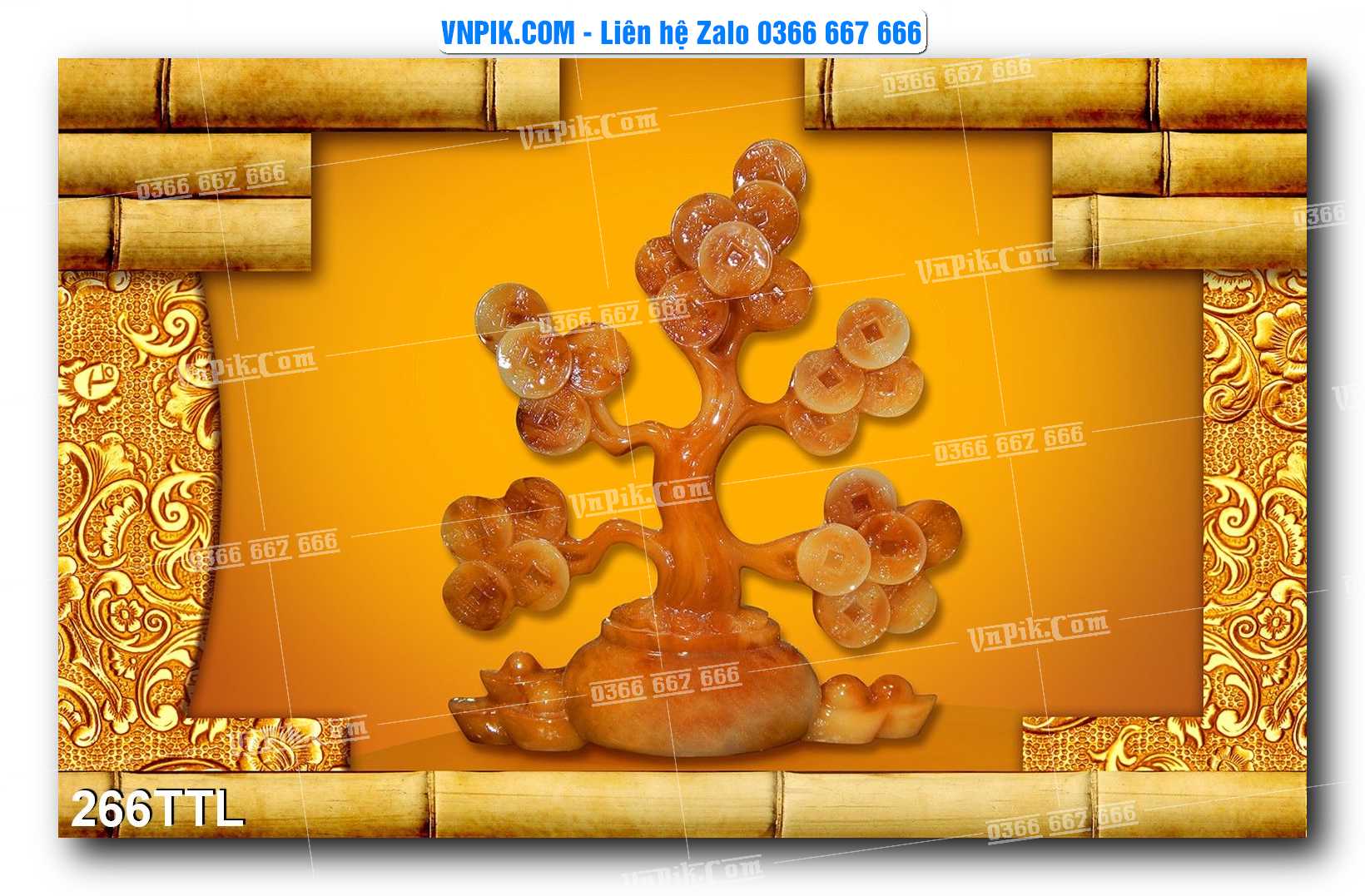 File PSD Vector Tranh Tài Lộc Mẫu Số 266TTL