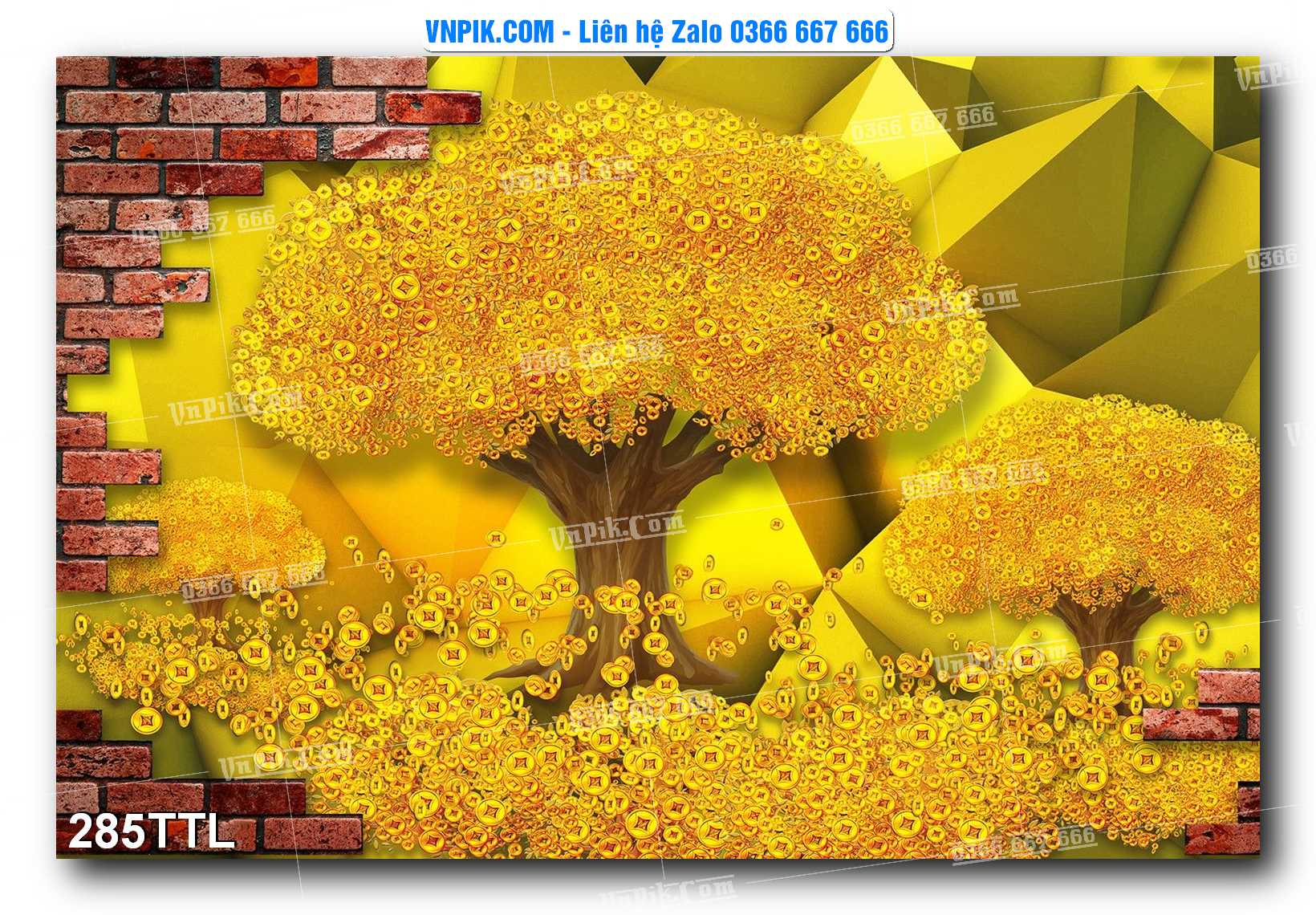 File PSD Vector Tranh Tài Lộc Mẫu Số 285TTL