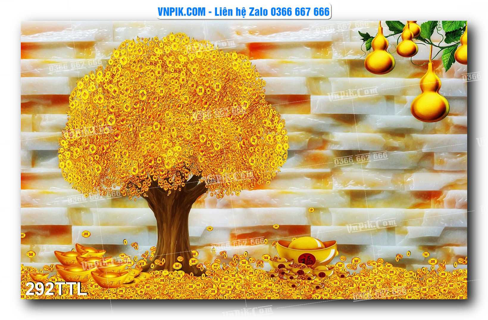 File PSD Vector Tranh Tài Lộc Mẫu Số 292TTL