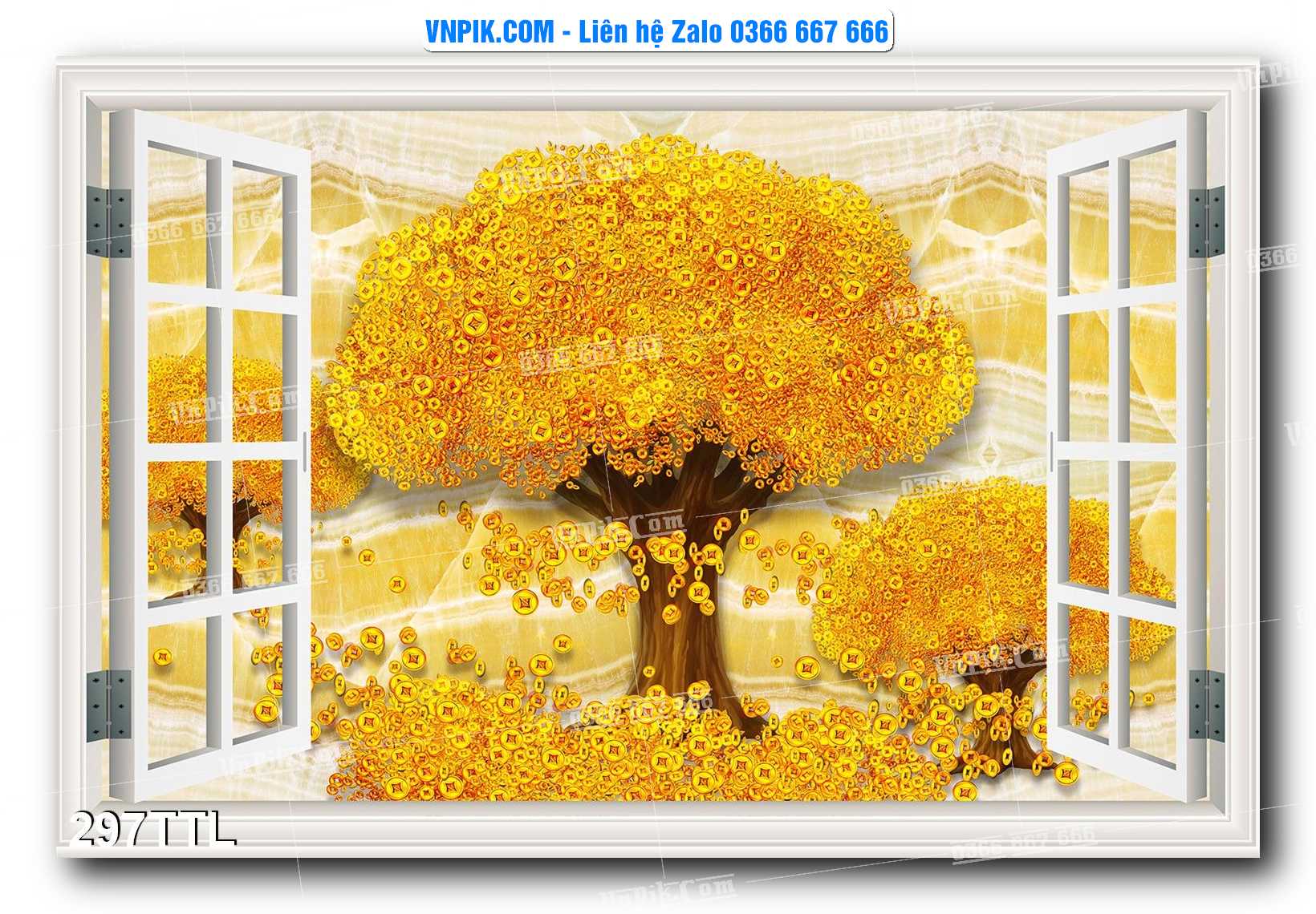 File PSD Vector Tranh Tài Lộc Mẫu Số 297TTL