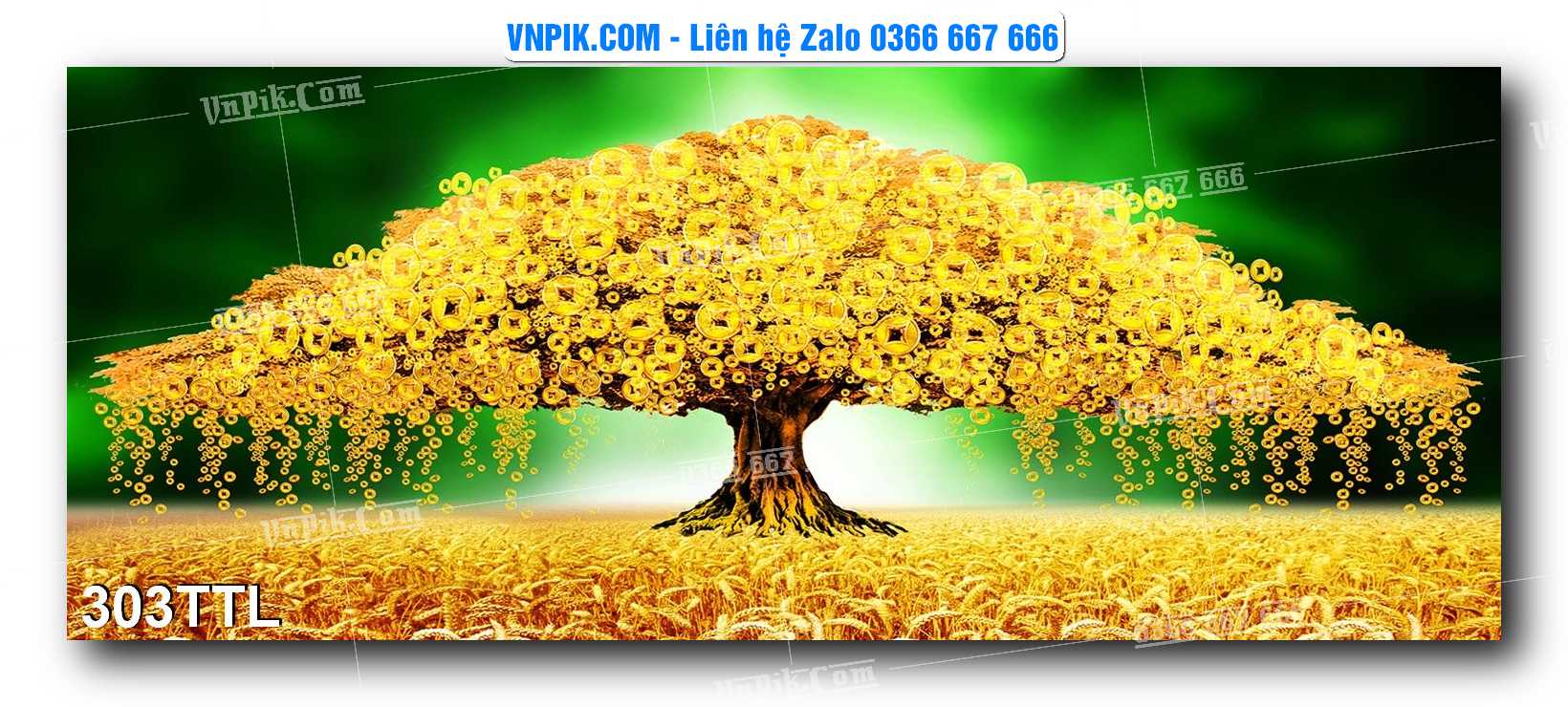File PSD Vector Tranh Tài Lộc Mẫu Số 303TTL