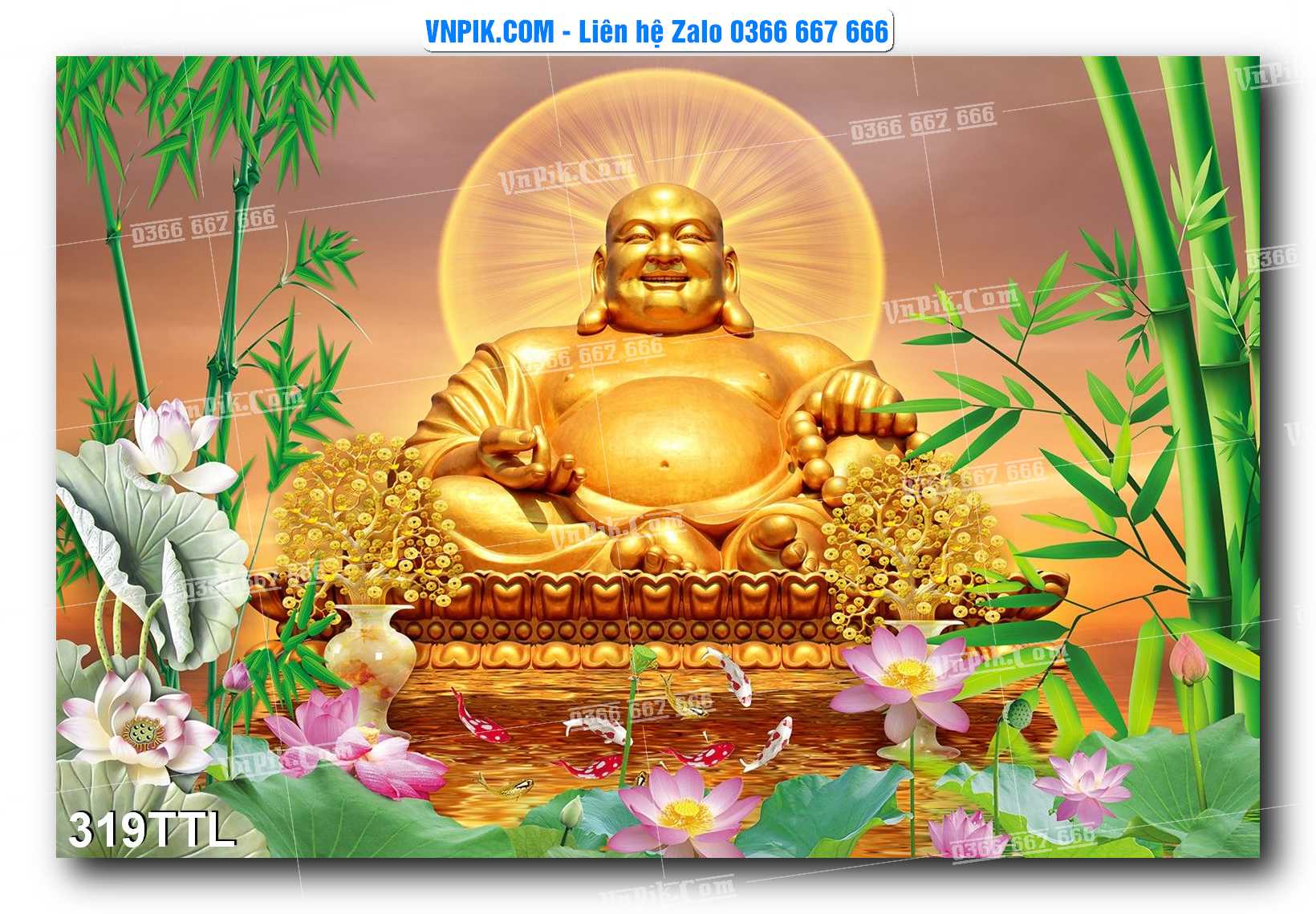 File PSD Vector Tranh Tài Lộc Mẫu Số 319TTL