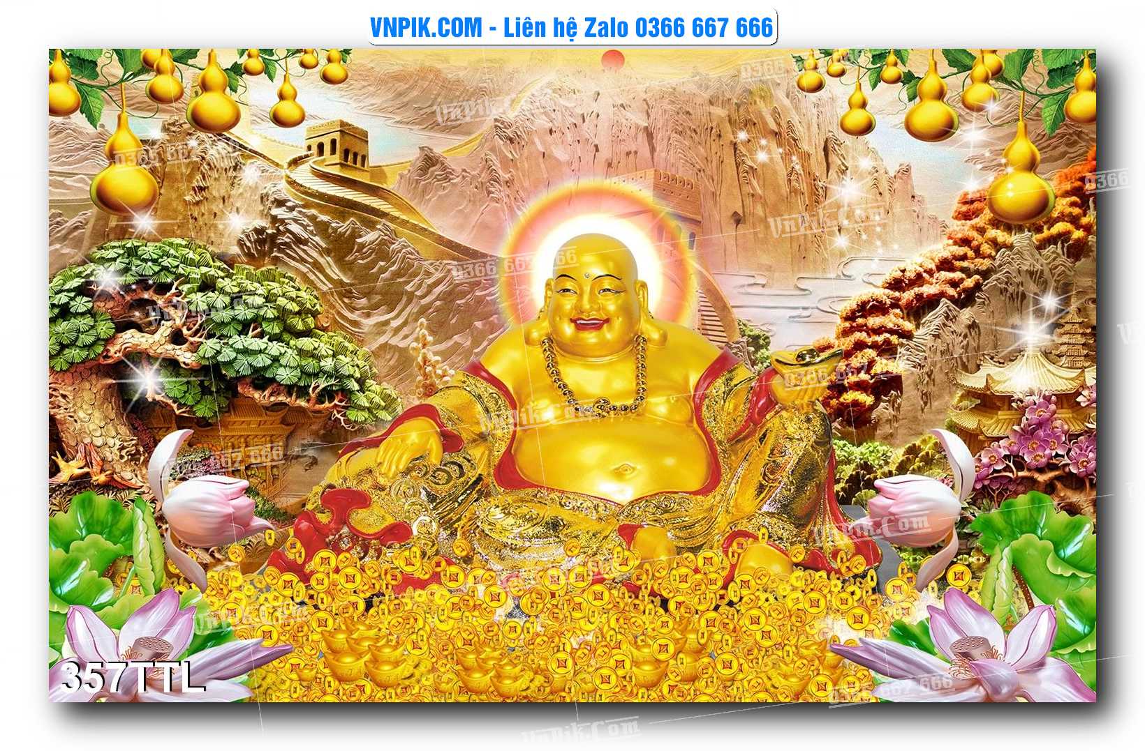 File PSD Vector Tranh Tài Lộc Mẫu Số 357TTL