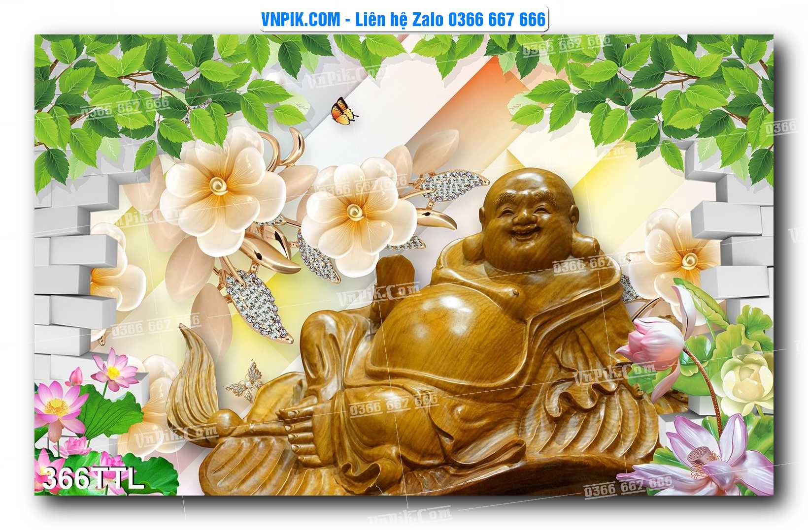 File PSD Vector Tranh Tài Lộc Mẫu Số 366TTL