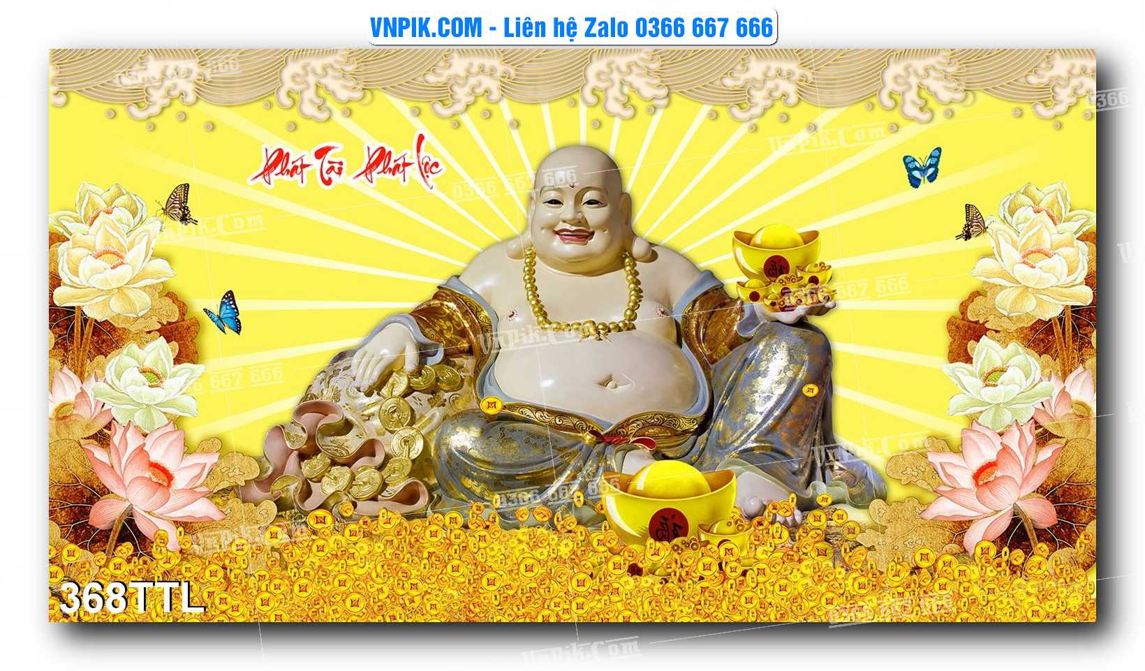 File PSD Vector Tranh Tài Lộc Mẫu Số 368TTL