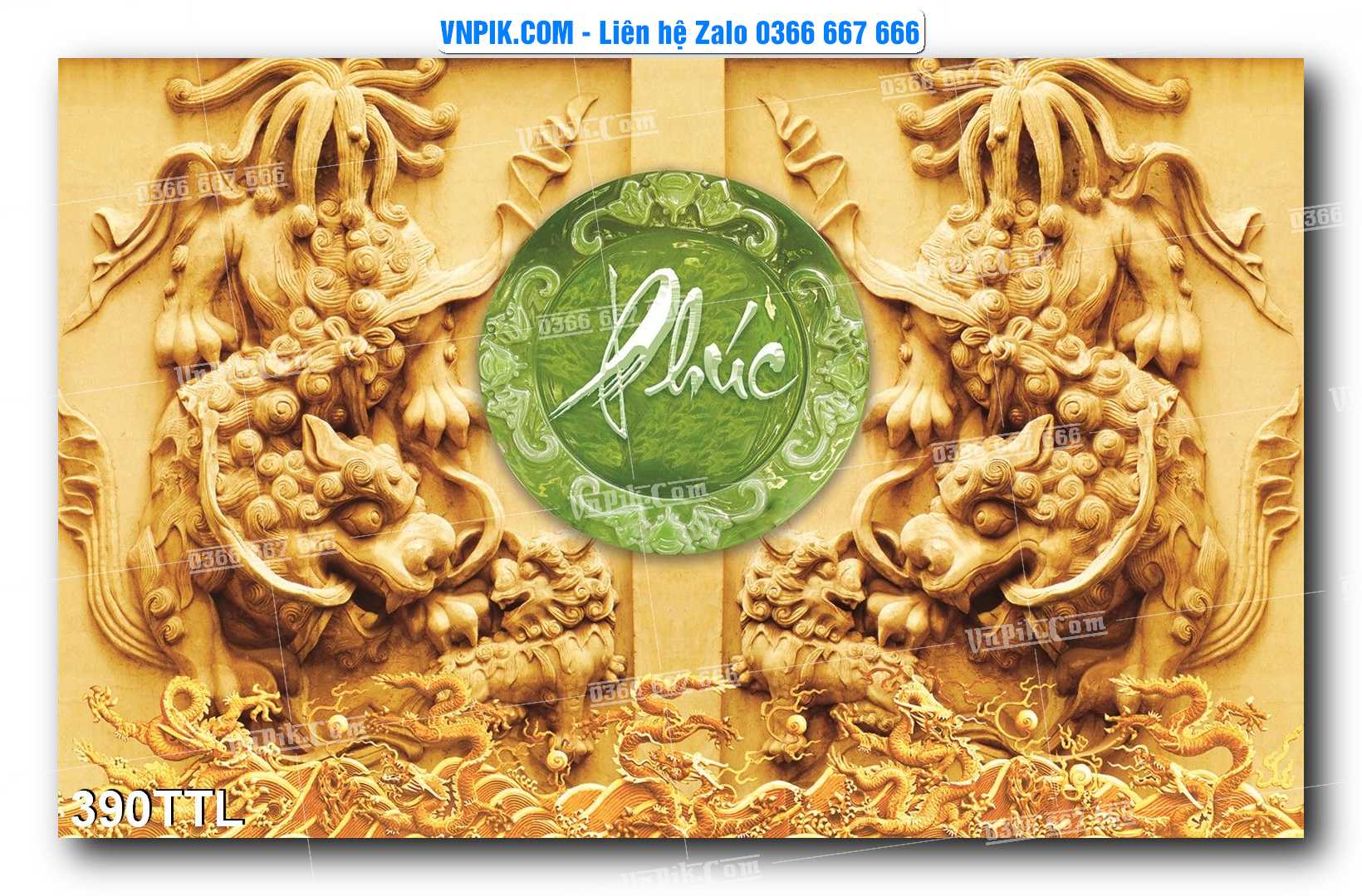 File PSD Vector Tranh Tài Lộc Mẫu Số 390TTL