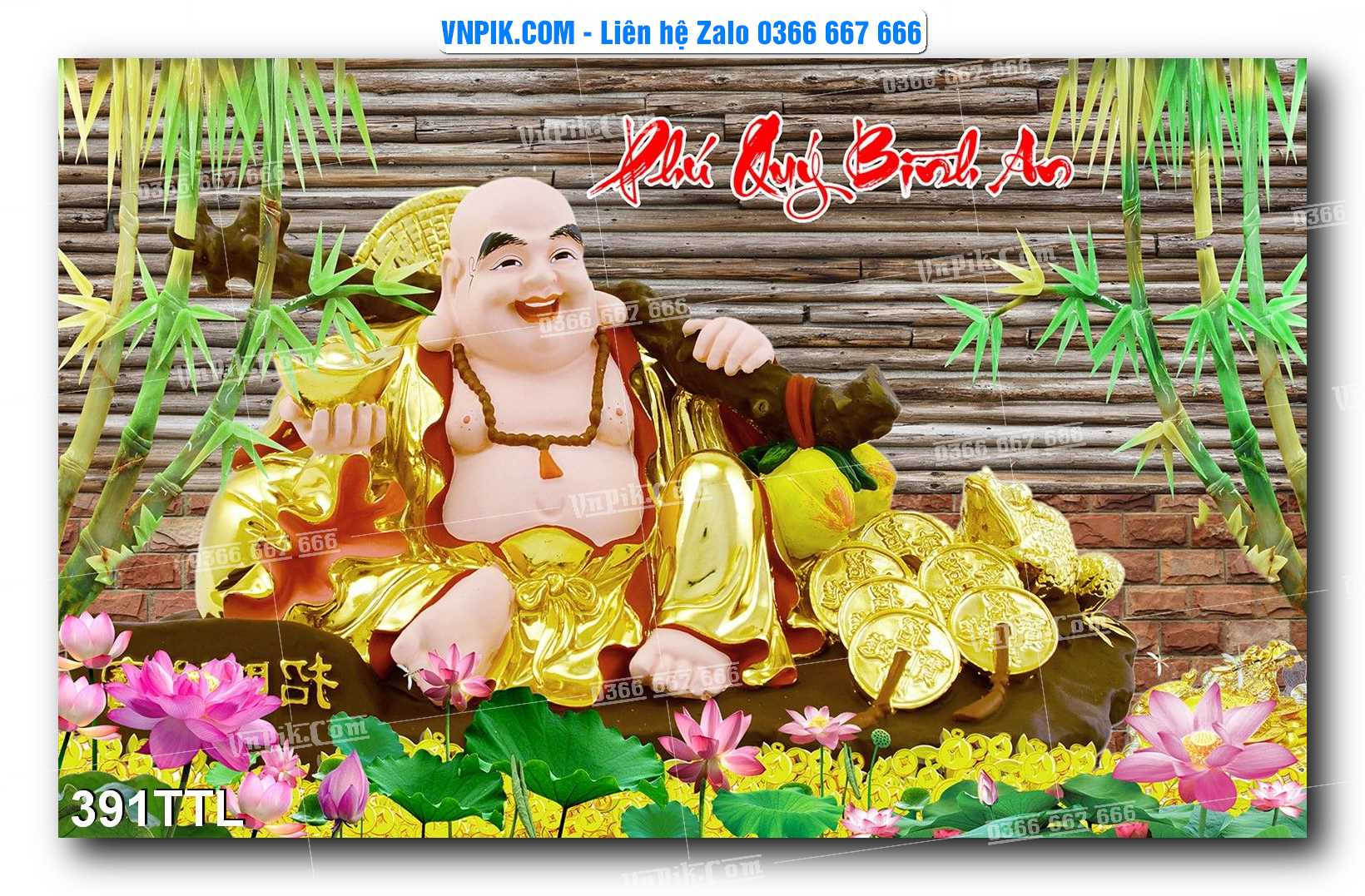 File PSD Vector Tranh Tài Lộc Mẫu Số 391TTL
