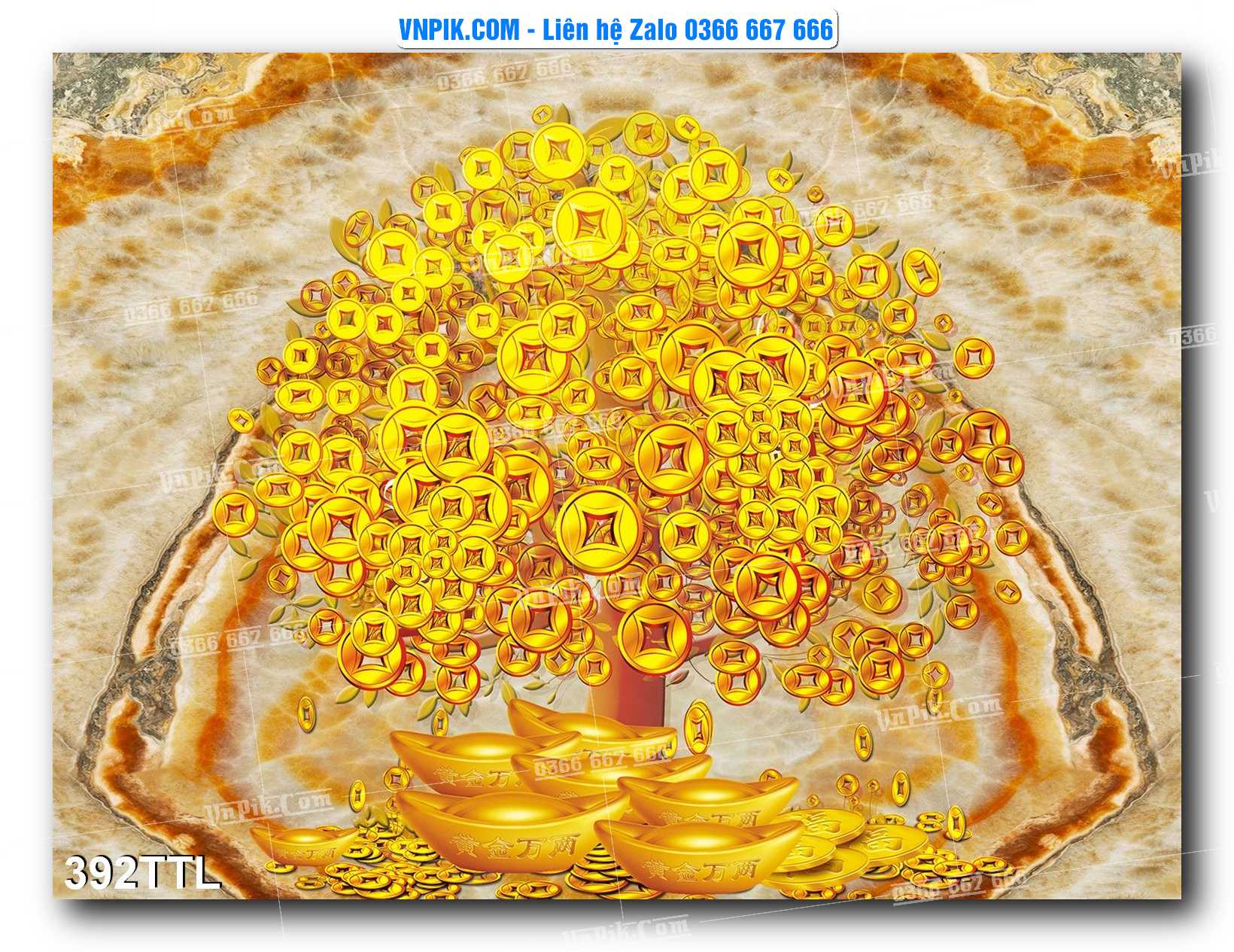 File PSD Vector Tranh Tài Lộc Mẫu Số 392TTL