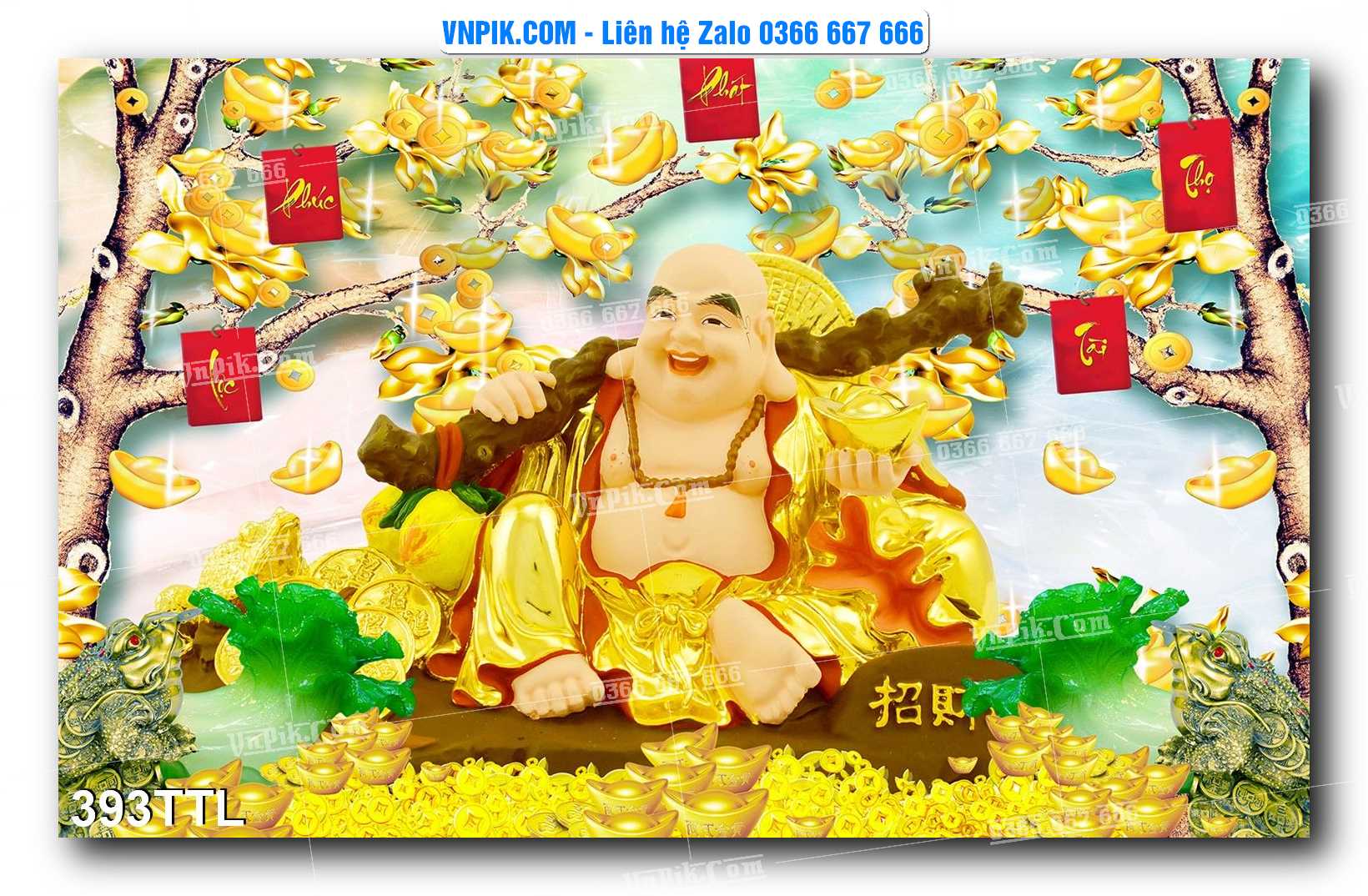 File PSD Vector Tranh Tài Lộc Mẫu Số 393TTL