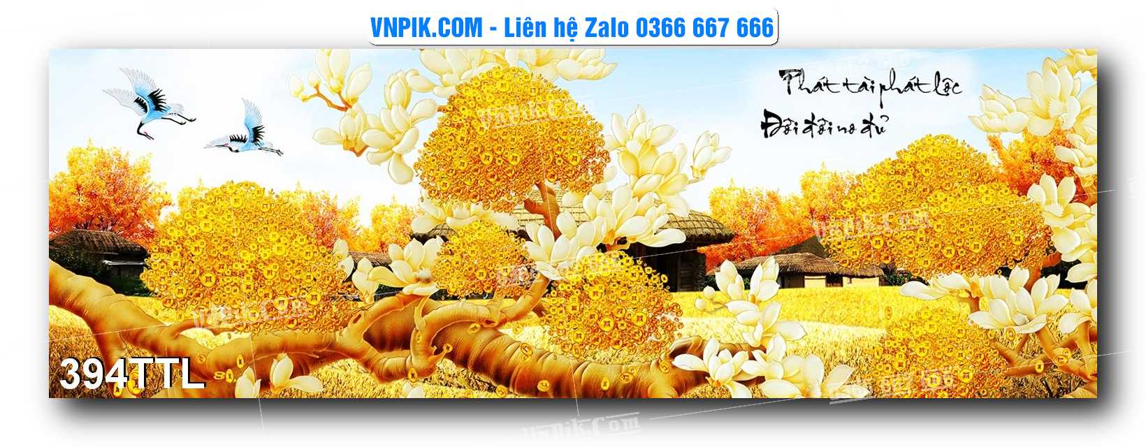 File PSD Vector Tranh Tài Lộc Mẫu Số 394TTL