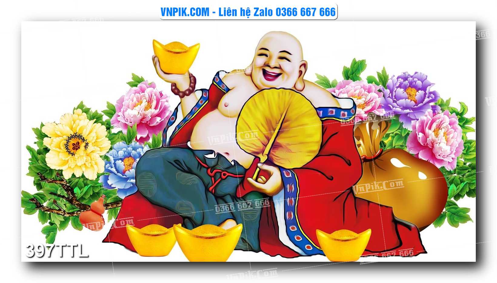 File PSD Vector Tranh Tài Lộc Mẫu Số 397TTL