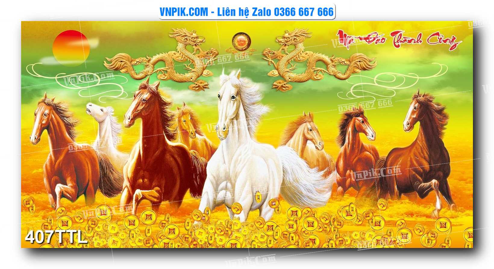 File PSD Vector Tranh Tài Lộc Mẫu Số 407TTL