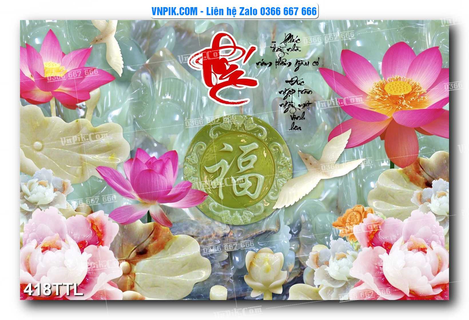 File PSD Vector Tranh Tài Lộc Mẫu Số 418TTL