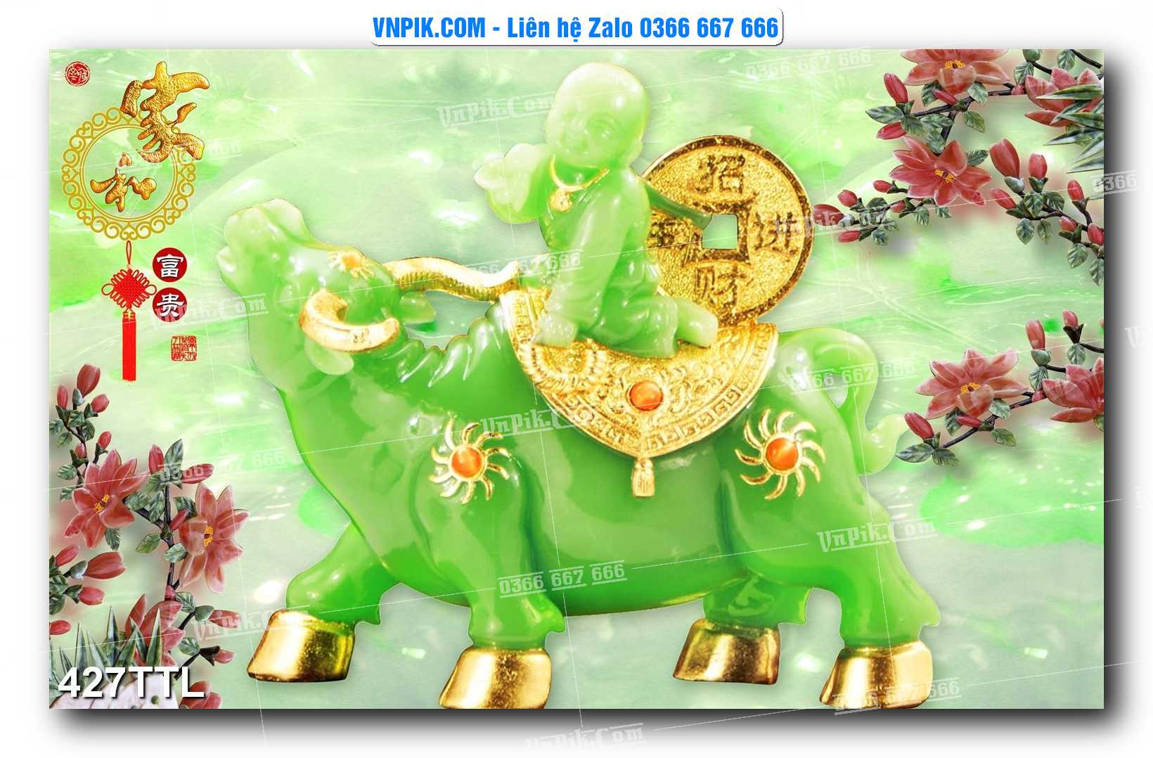 File PSD Vector Tranh Tài Lộc Mẫu Số 427TTL
