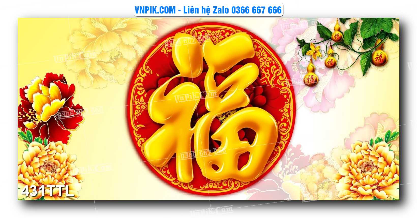 File PSD Vector Tranh Tài Lộc Mẫu Số 431TTL