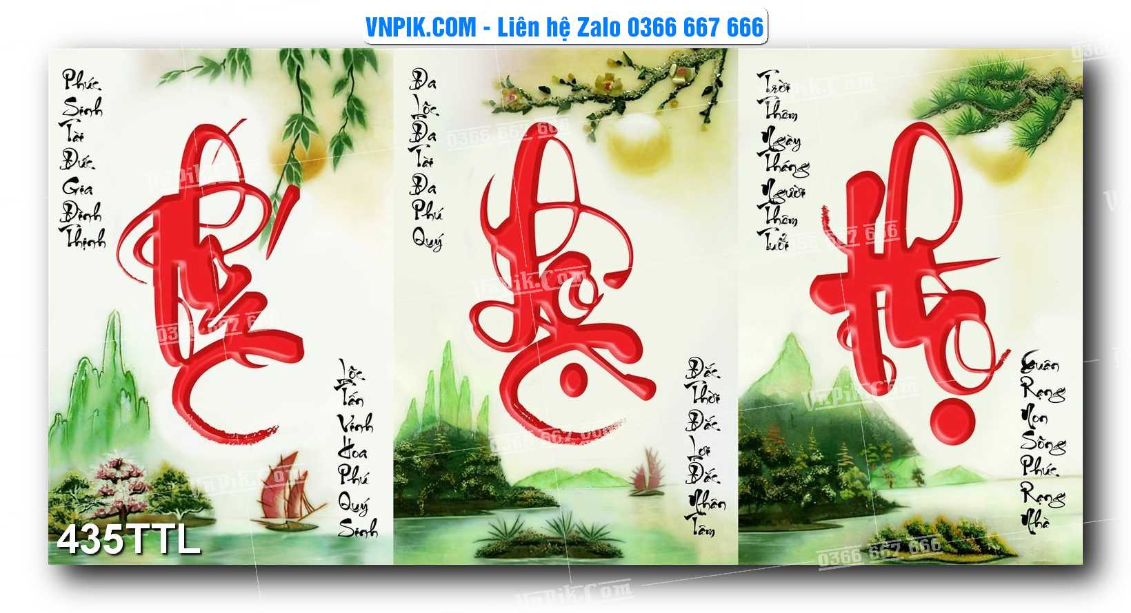 File PSD Vector Tranh Tài Lộc Mẫu Số 435TTL