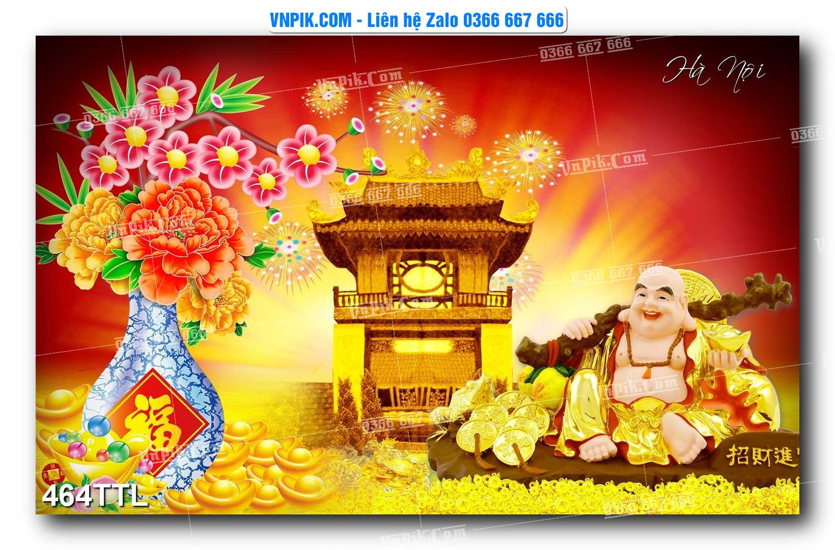 File PSD Vector Tranh Tài Lộc Mẫu Số 464TTL