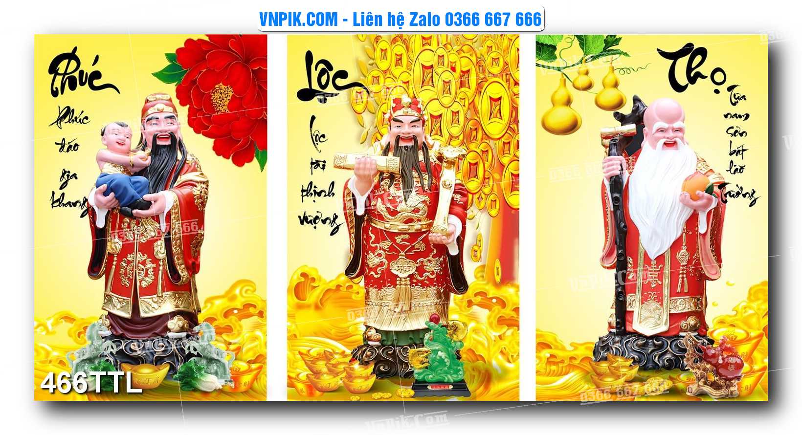 File PSD Vector Tranh Tài Lộc Mẫu Số 466TTL