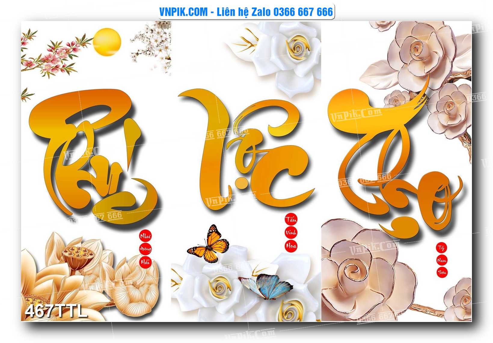 File PSD Vector Tranh Tài Lộc Mẫu Số 467TTL