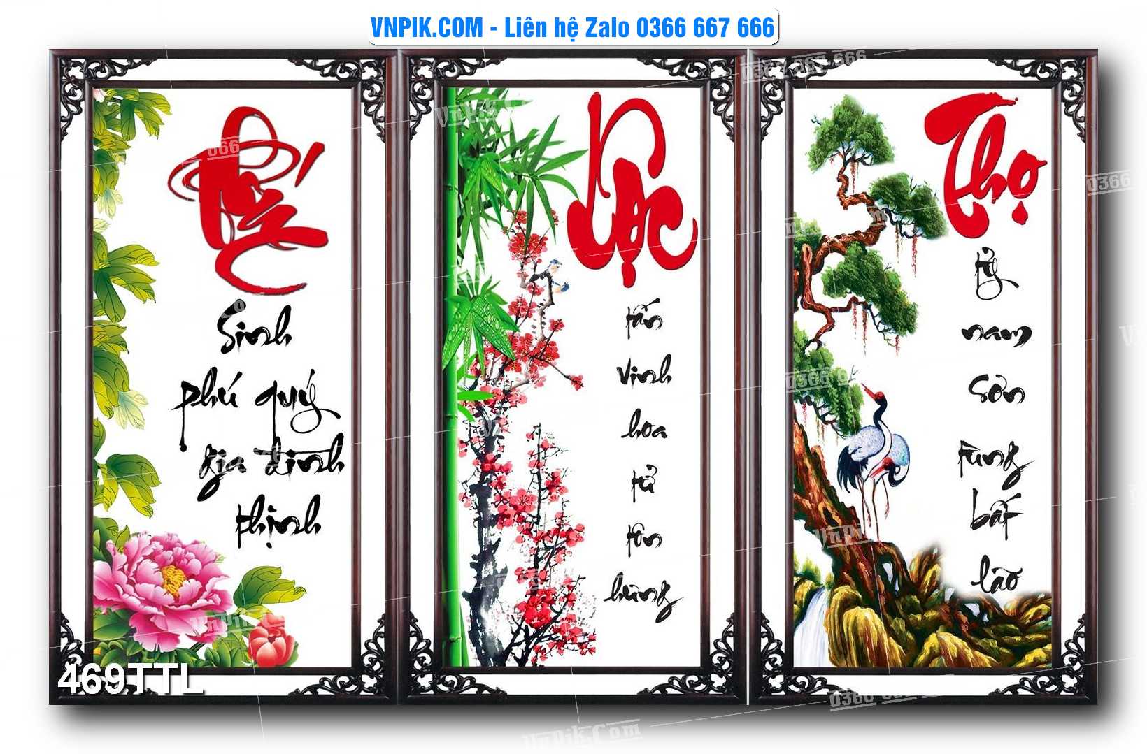 File PSD Vector Tranh Tài Lộc Mẫu Số 469TTL