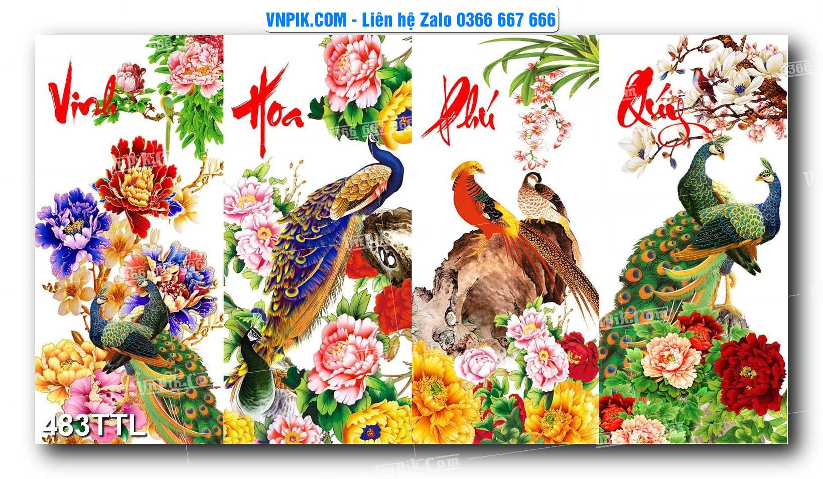 File PSD Vector Tranh Tài Lộc Mẫu Số 483TTL