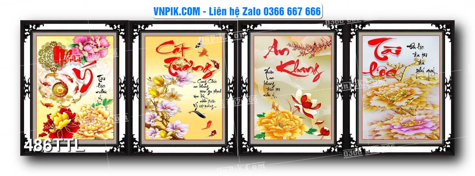 File PSD Vector Tranh Tài Lộc Mẫu Số 486TTL