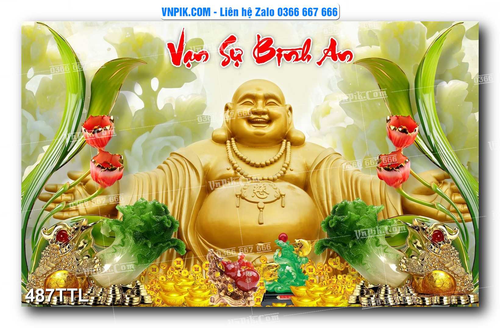 File PSD Vector Tranh Tài Lộc Mẫu Số 487TTL