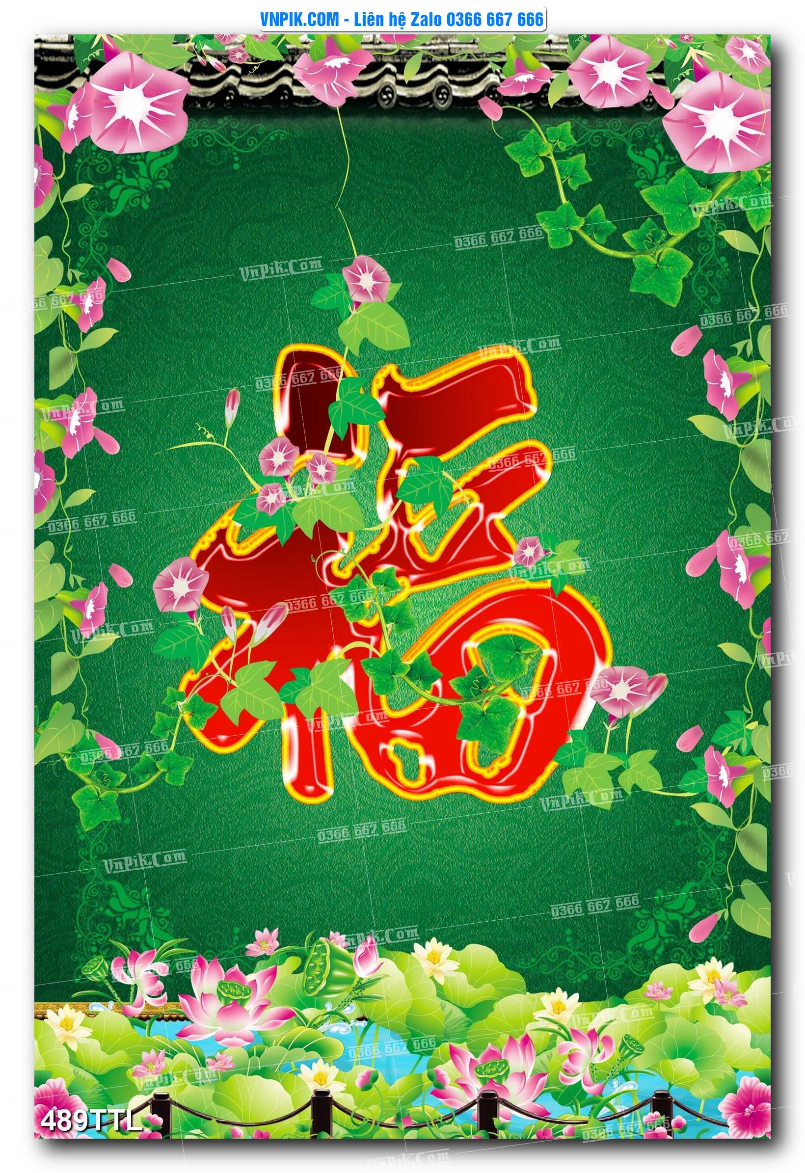 File PSD Vector Tranh Tài Lộc Mẫu Số 489TTL