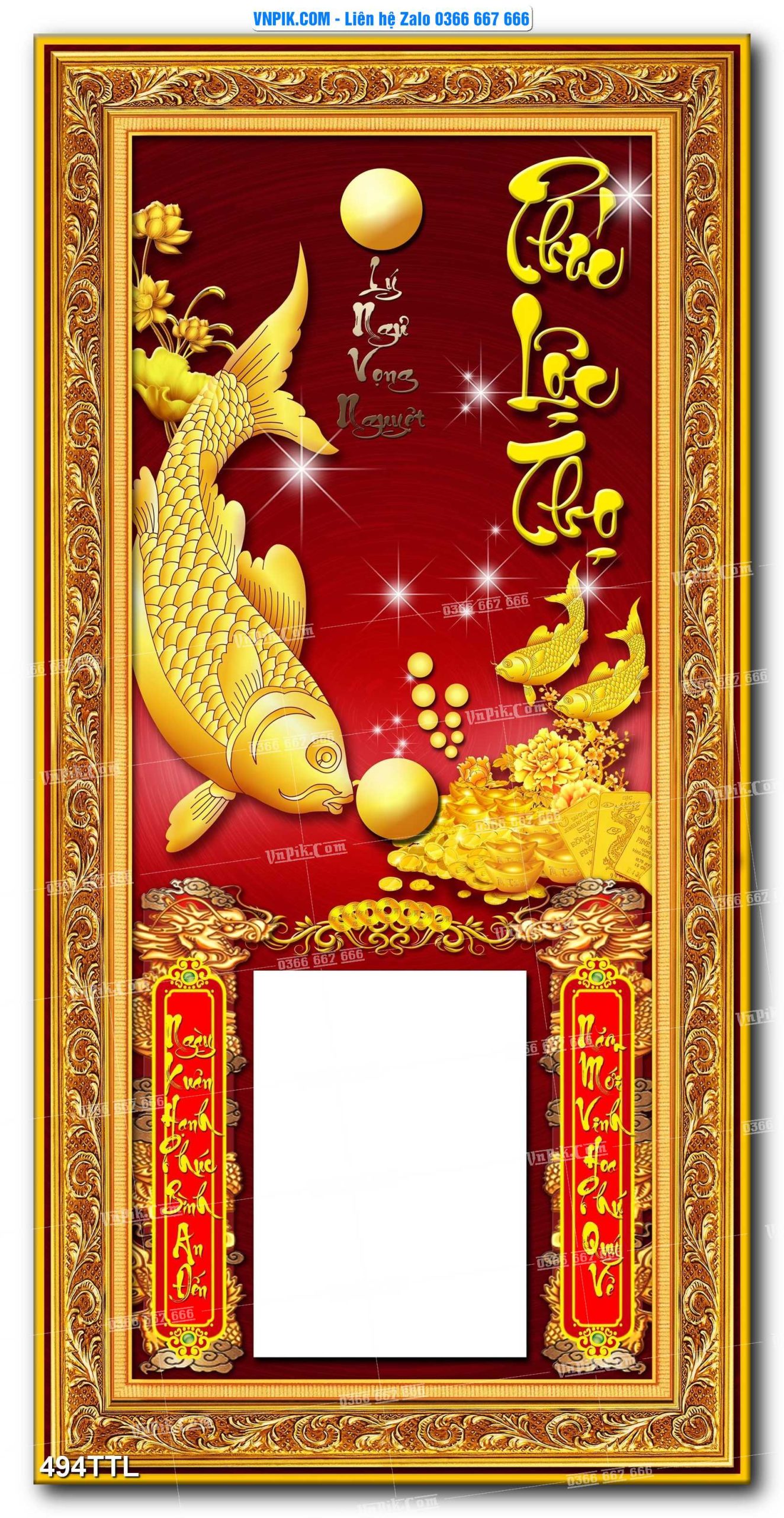 File PSD Vector Tranh Tài Lộc Mẫu Số 494TTL