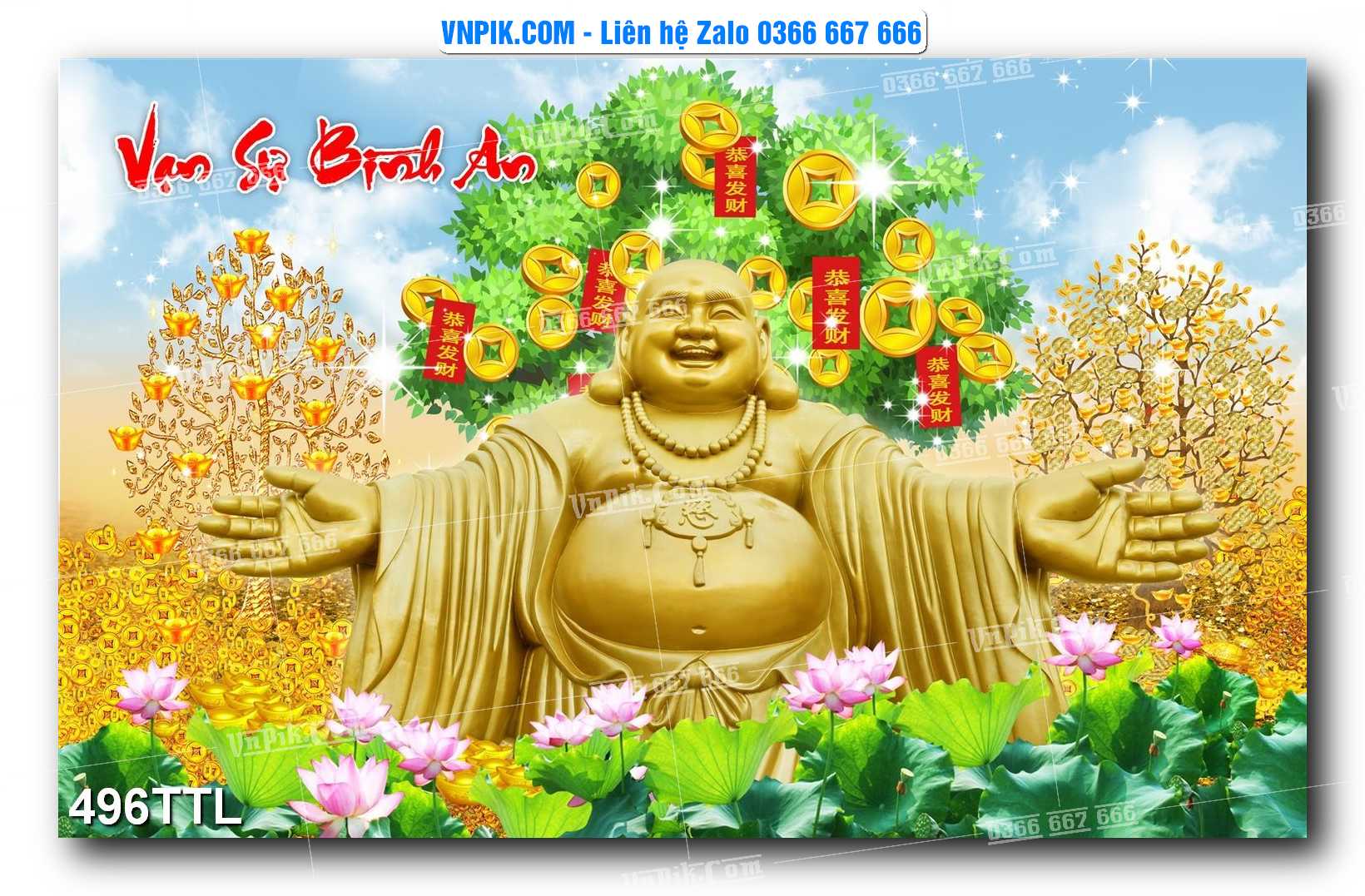 File PSD Vector Tranh Tài Lộc Mẫu Số 496TTL