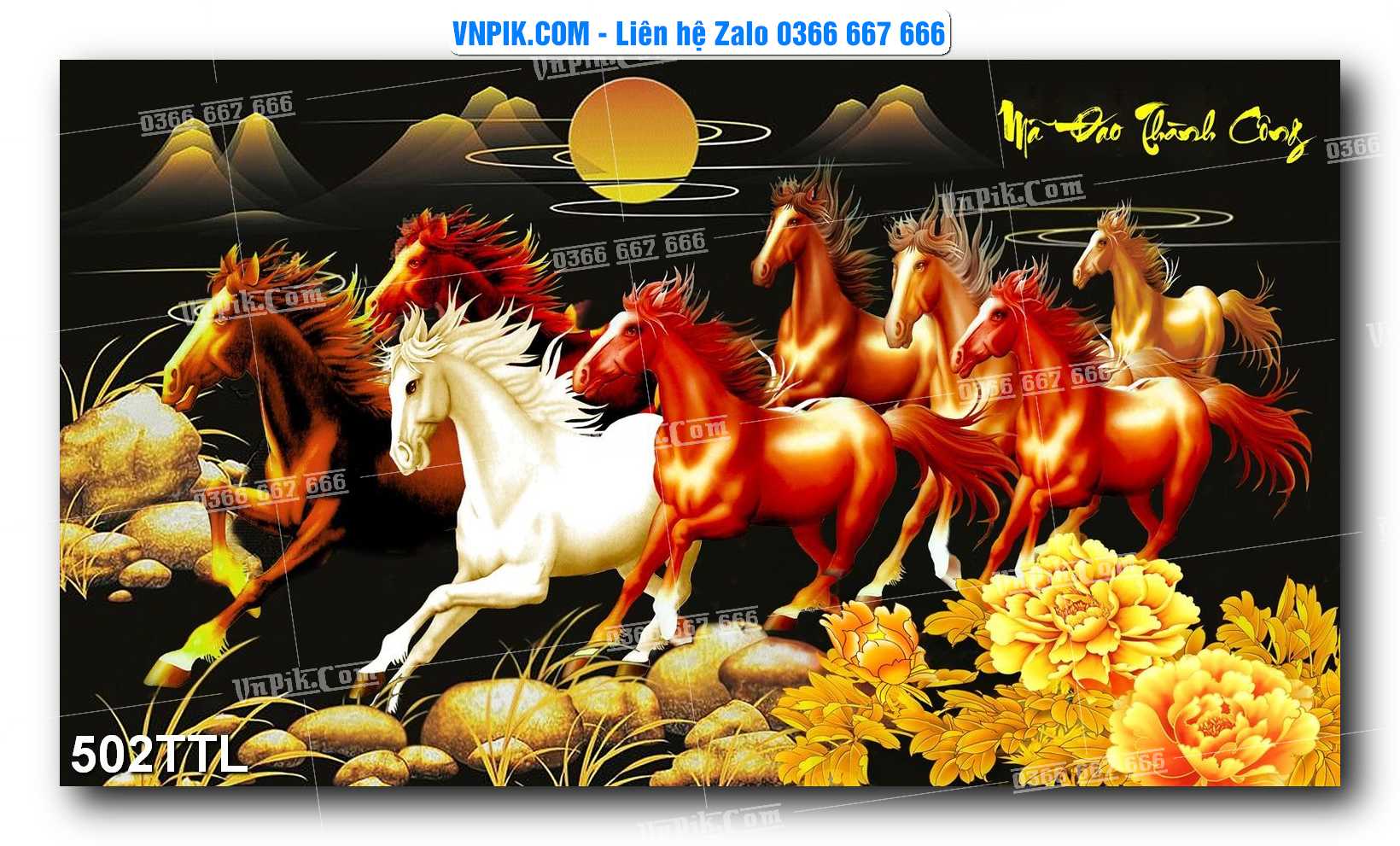 File PSD Vector Tranh Tài Lộc Mẫu Số 502TTL