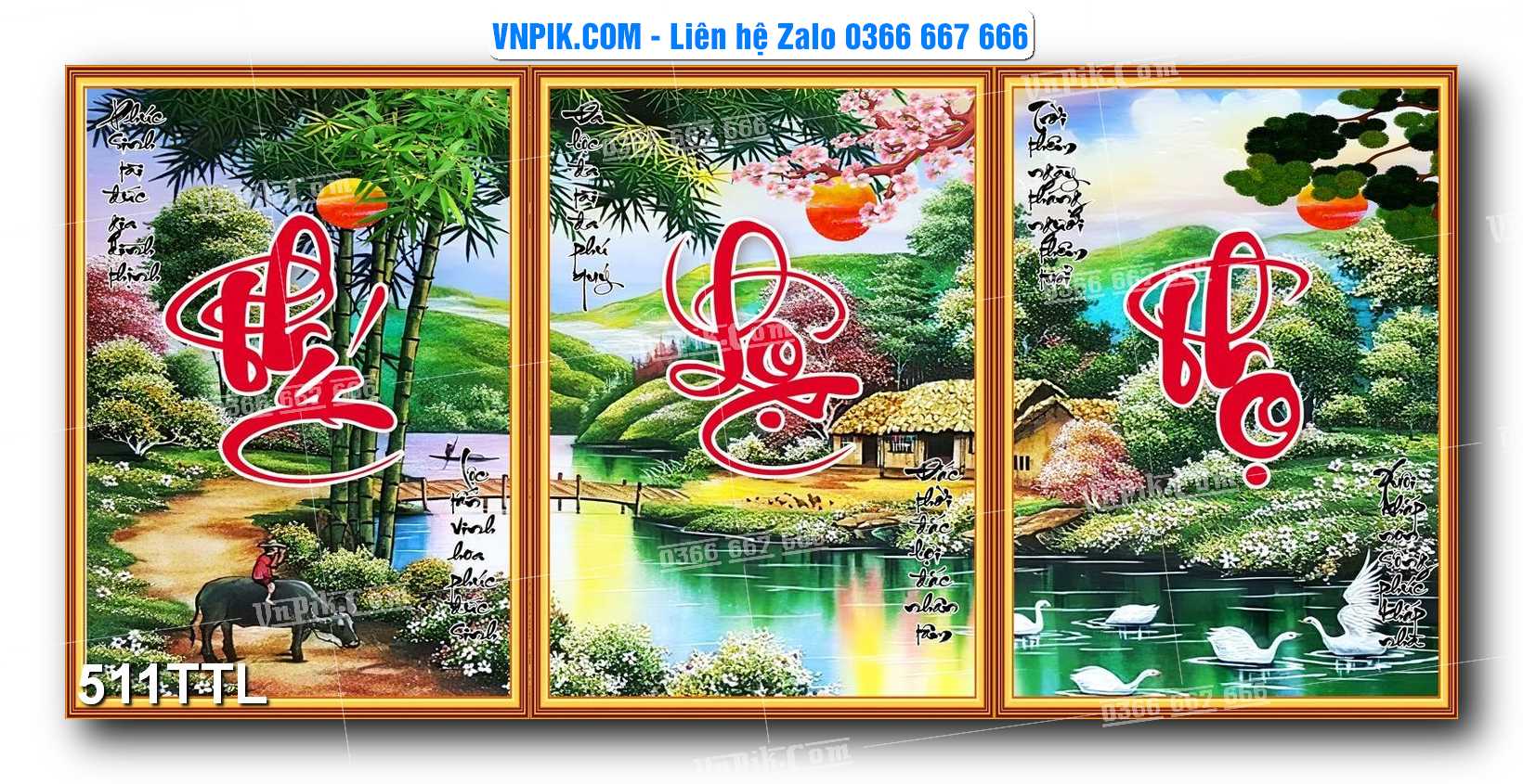 File PSD Vector Tranh Tài Lộc Mẫu Số 511TTL