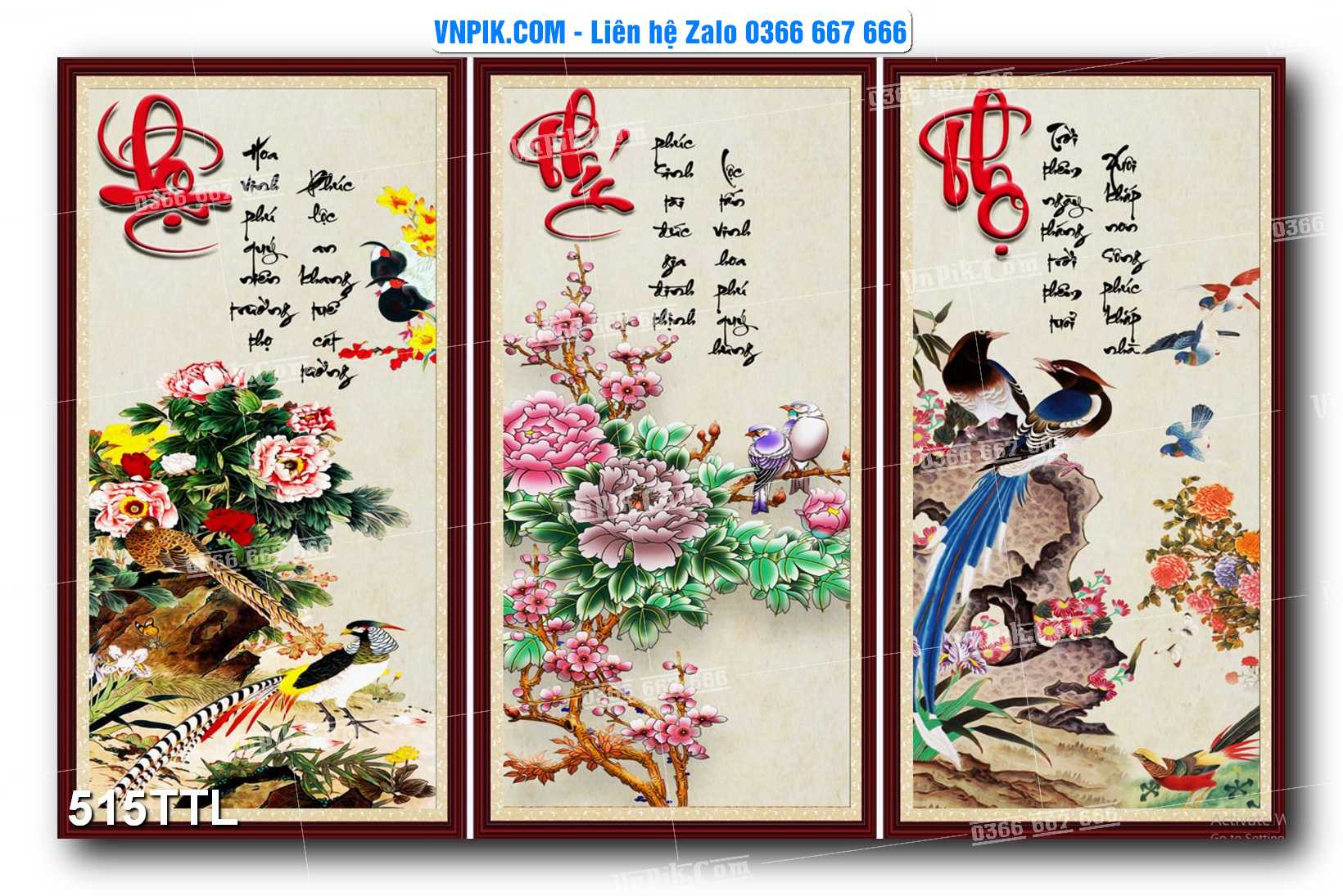 File PSD Vector Tranh Tài Lộc Mẫu Số 515TTL